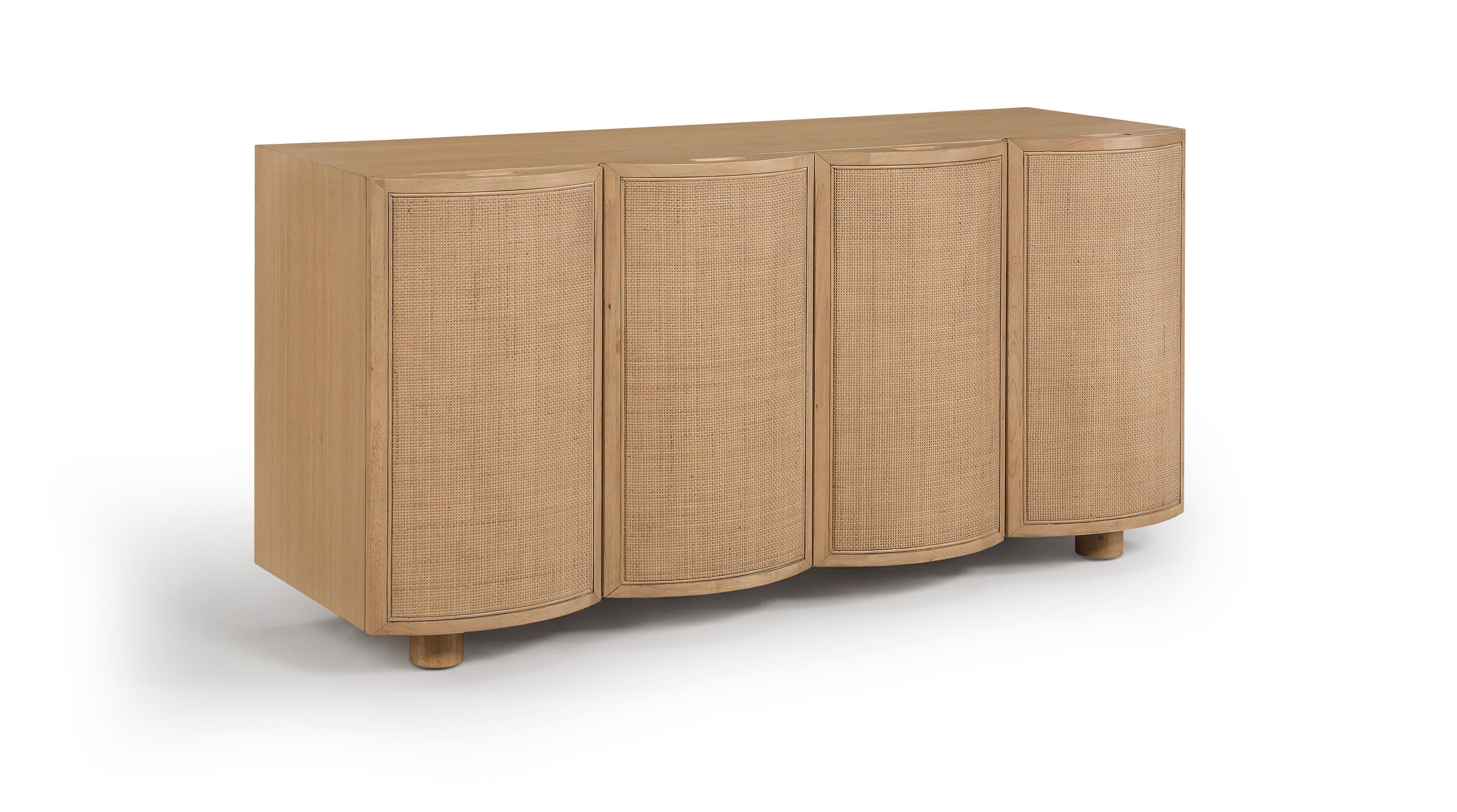 Norin - Solid Wood And Oak Veneer Sideboard/Buffet - Natural