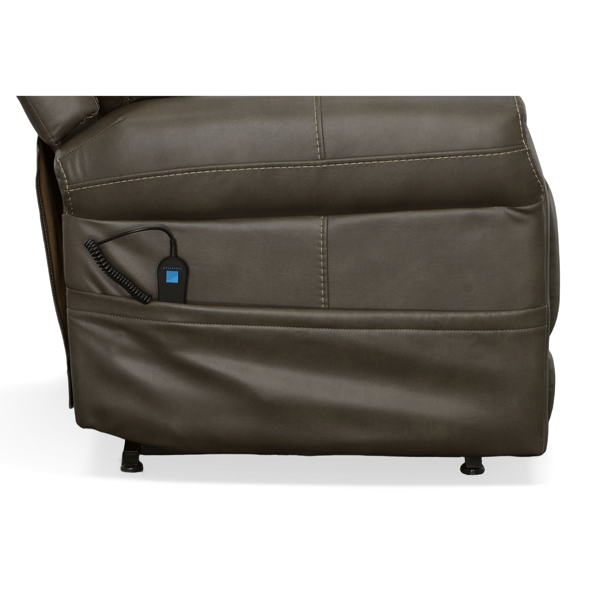 Jenkins - Power Lift Recliner With Right-Hand Control & Power Headrest - Driftwood, dark gray, view 6
