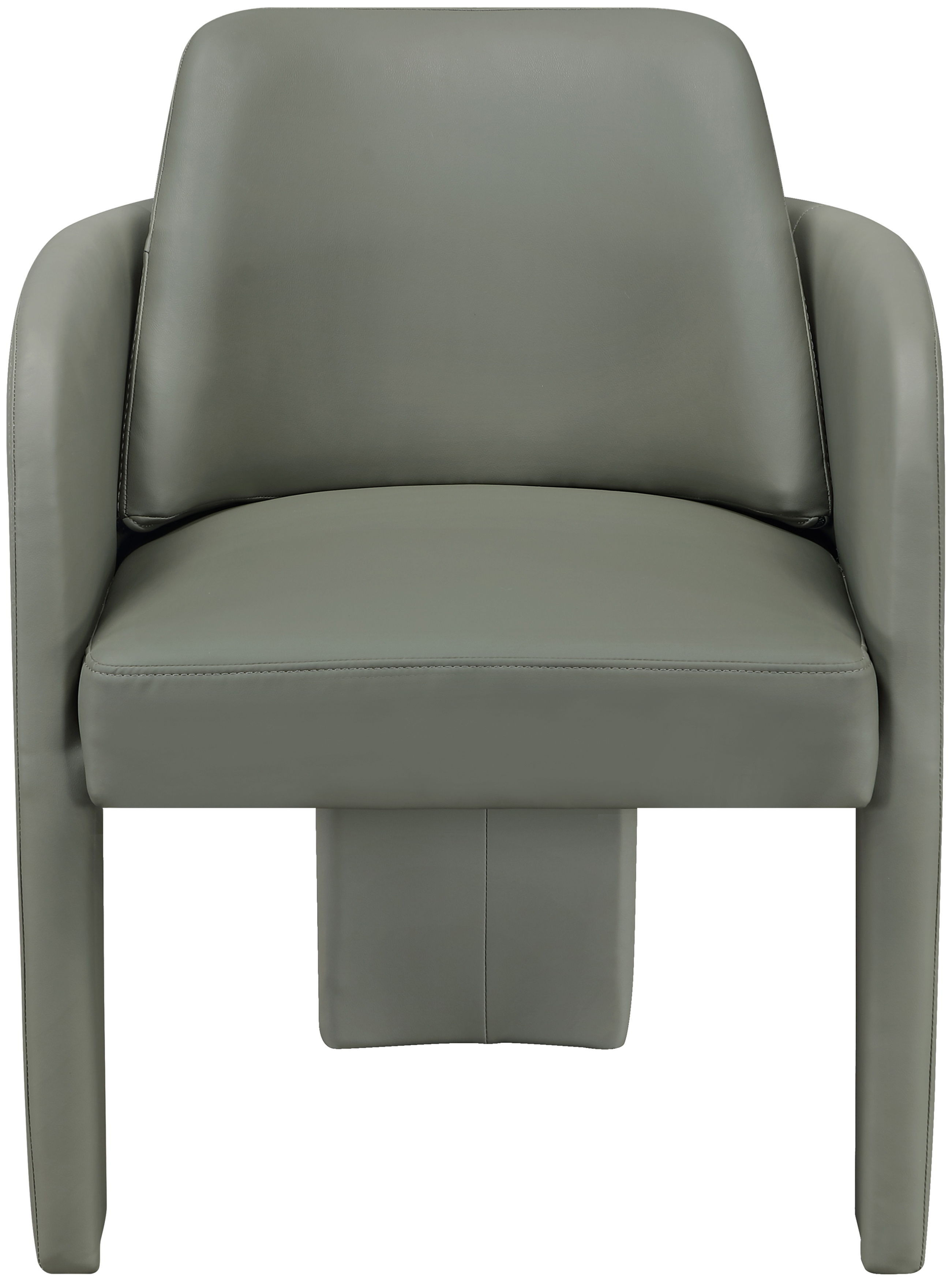 Vanda - Vegan Leather Upholstered Dining Chair - Olive