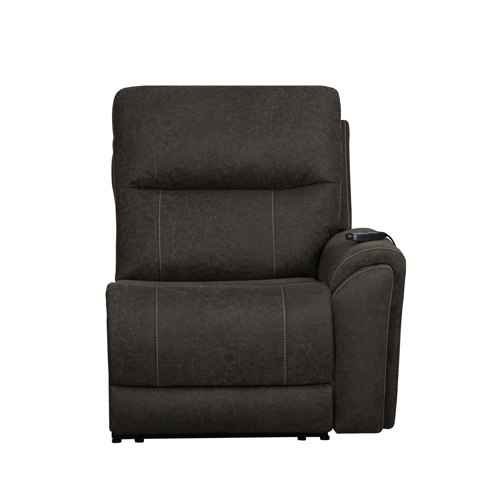 Gaia - RAF Recliner With Power Headrest, Footrest, Massage, Heat - Sable