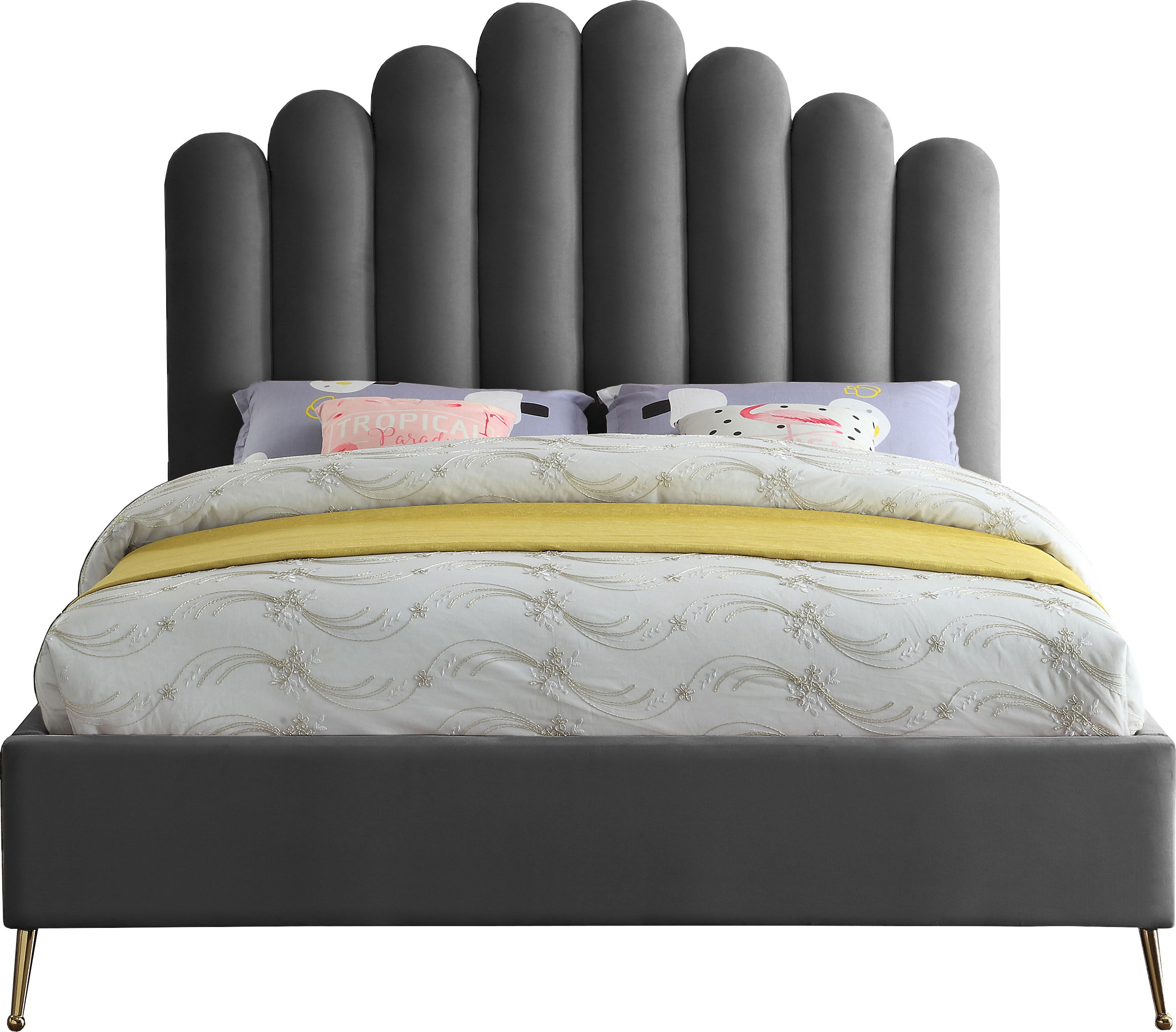 Lily - Queen Bed - Gray