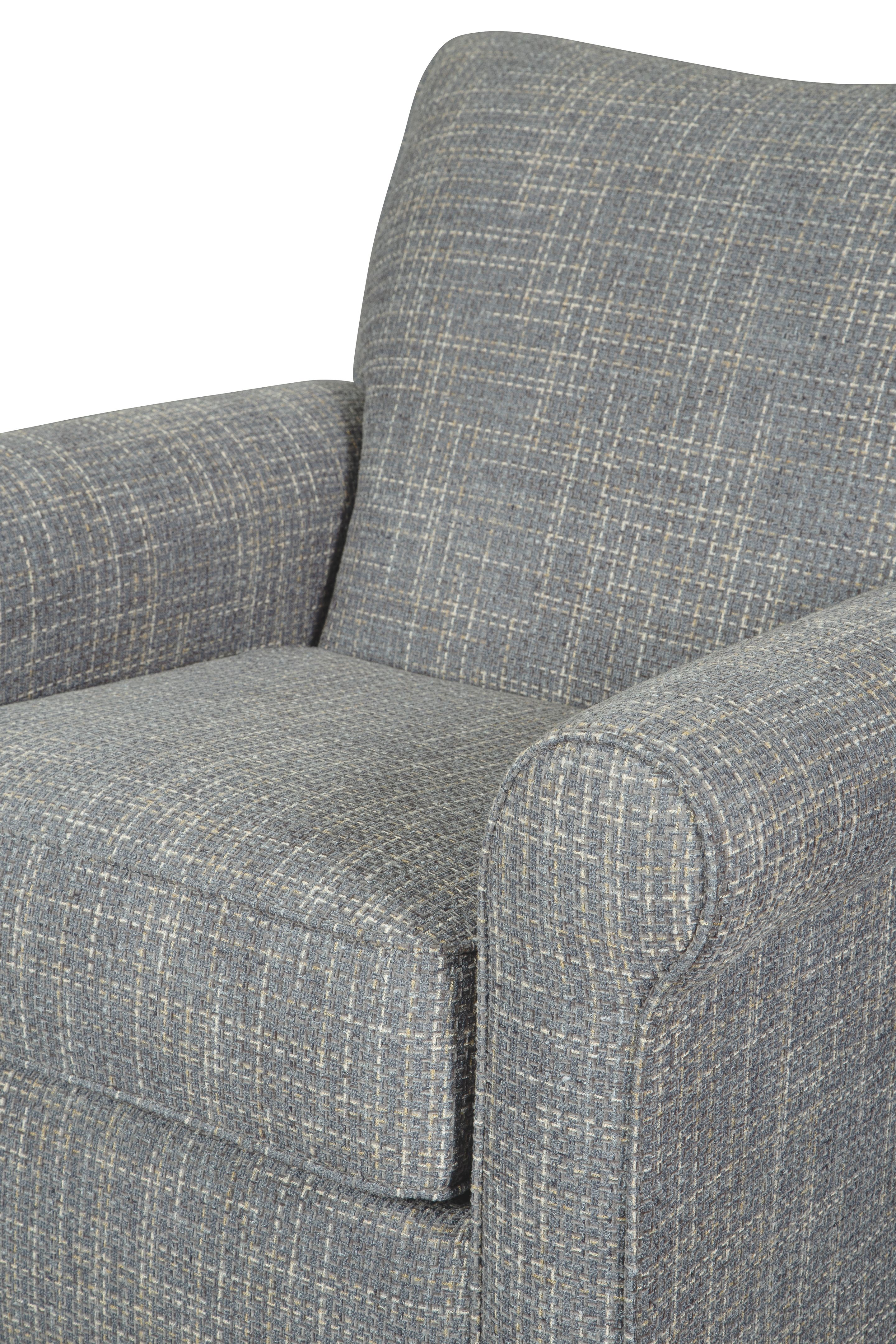 Ashley Furniture Renley - Swivel Glider Accent Chair - Ash - Image 7