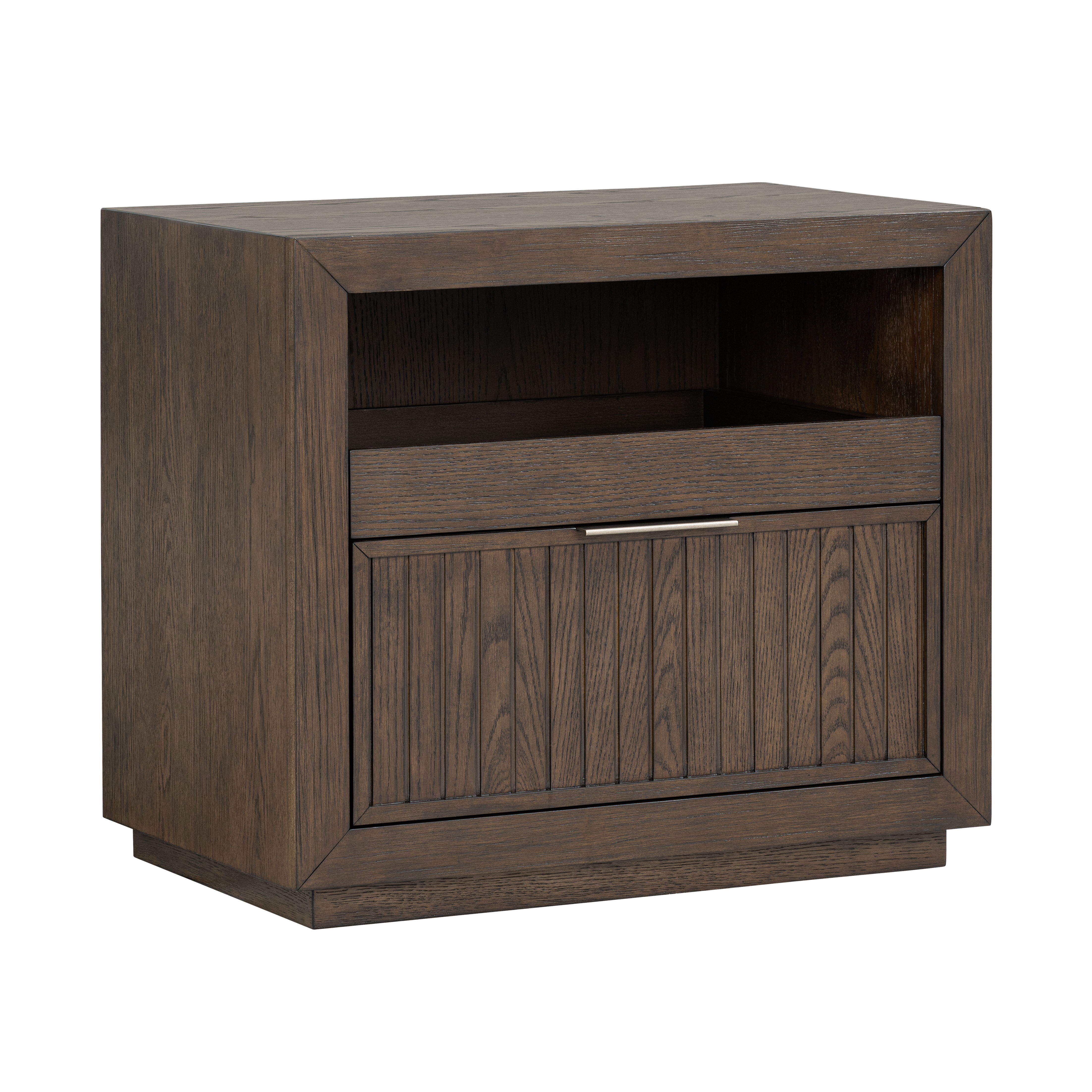 Athens - Open Nightstand - Dark Brown, dark brown
