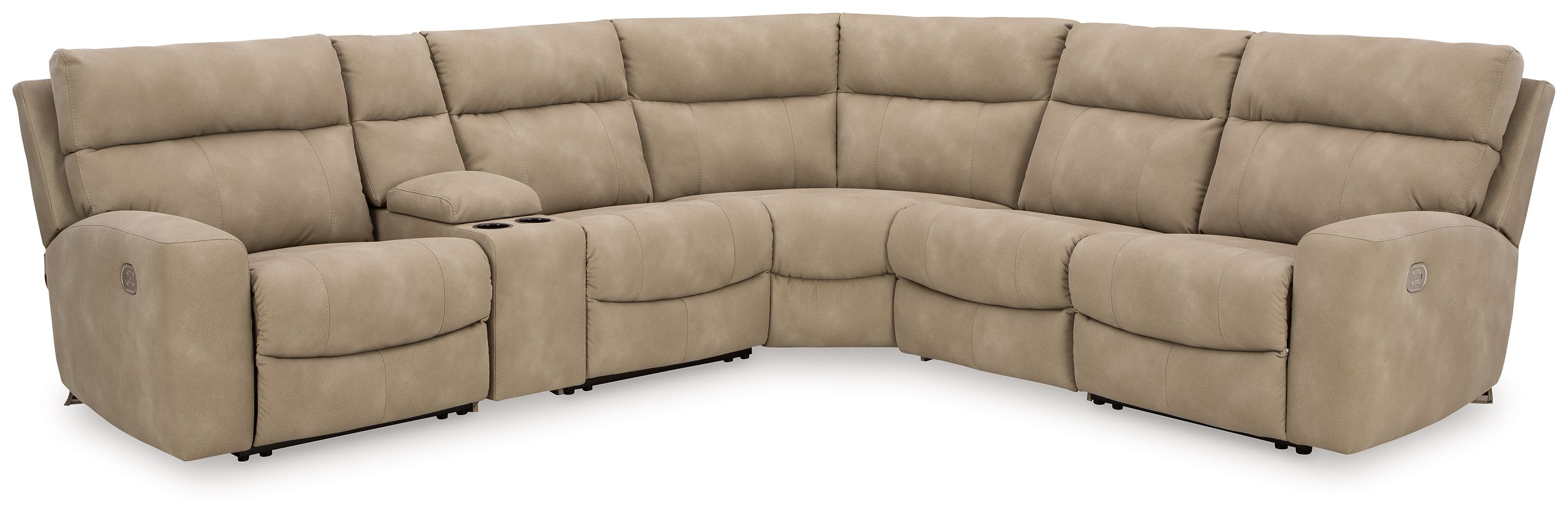 Ashley Next-Gen Durapella - Sand - 6-Piece Power Reclining Sectional