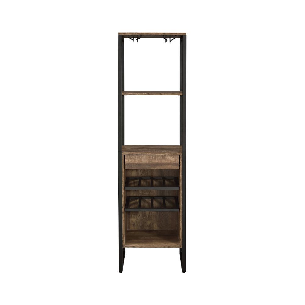 Narik - Wine Rack - Weathered Oak, light brown, view 2