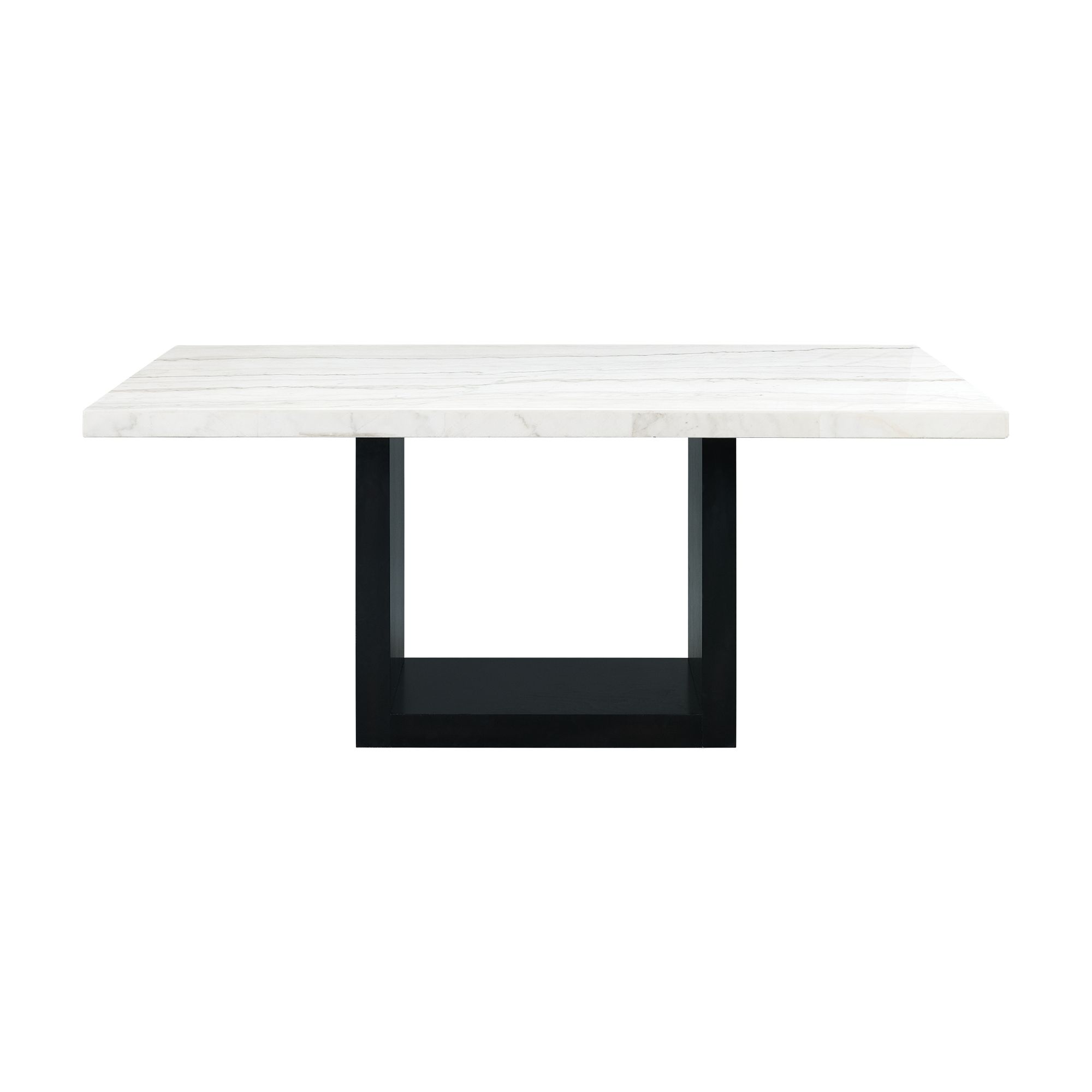 Valentino - Marble Standard Height Dining Table - White