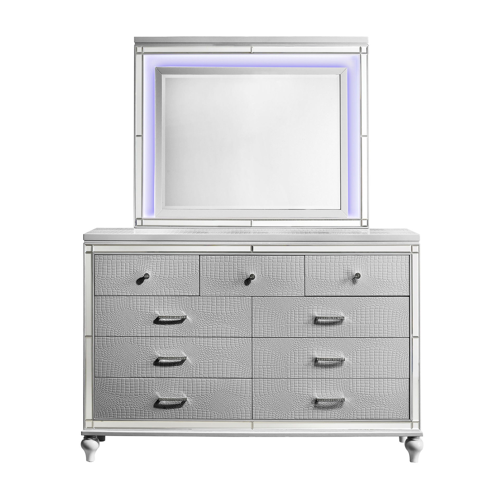 Valentino - Lighted Mirror - Silver