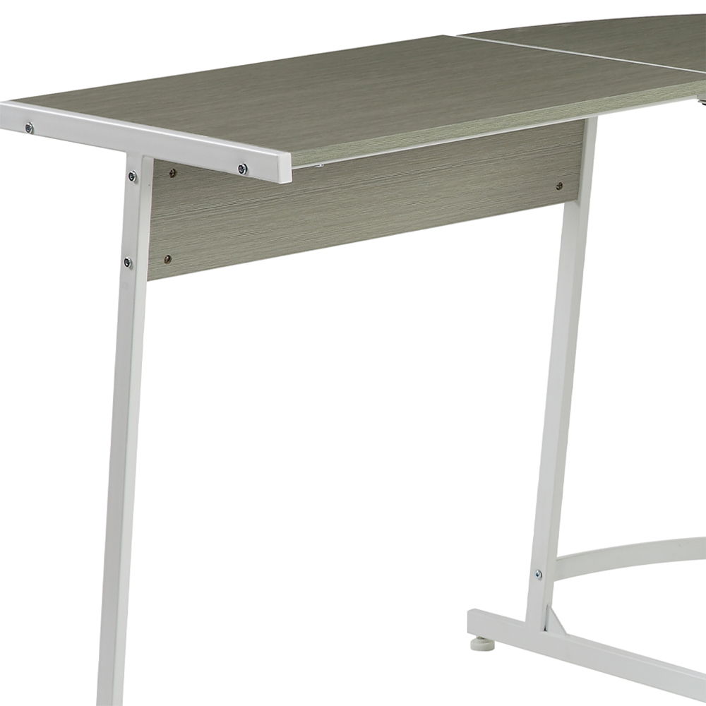 Carver - Computer Desk - Gray & White, dark gray, view 4