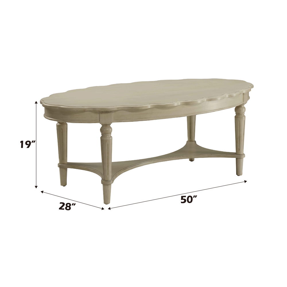 Fordon - Coffee Table - French Antique White, beige, view 8