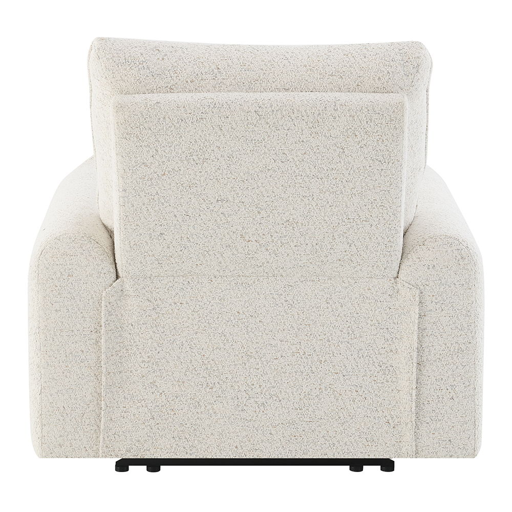 Lalisa - Power Motion Recliner With USB Port - Cream Chenille, white, view 5