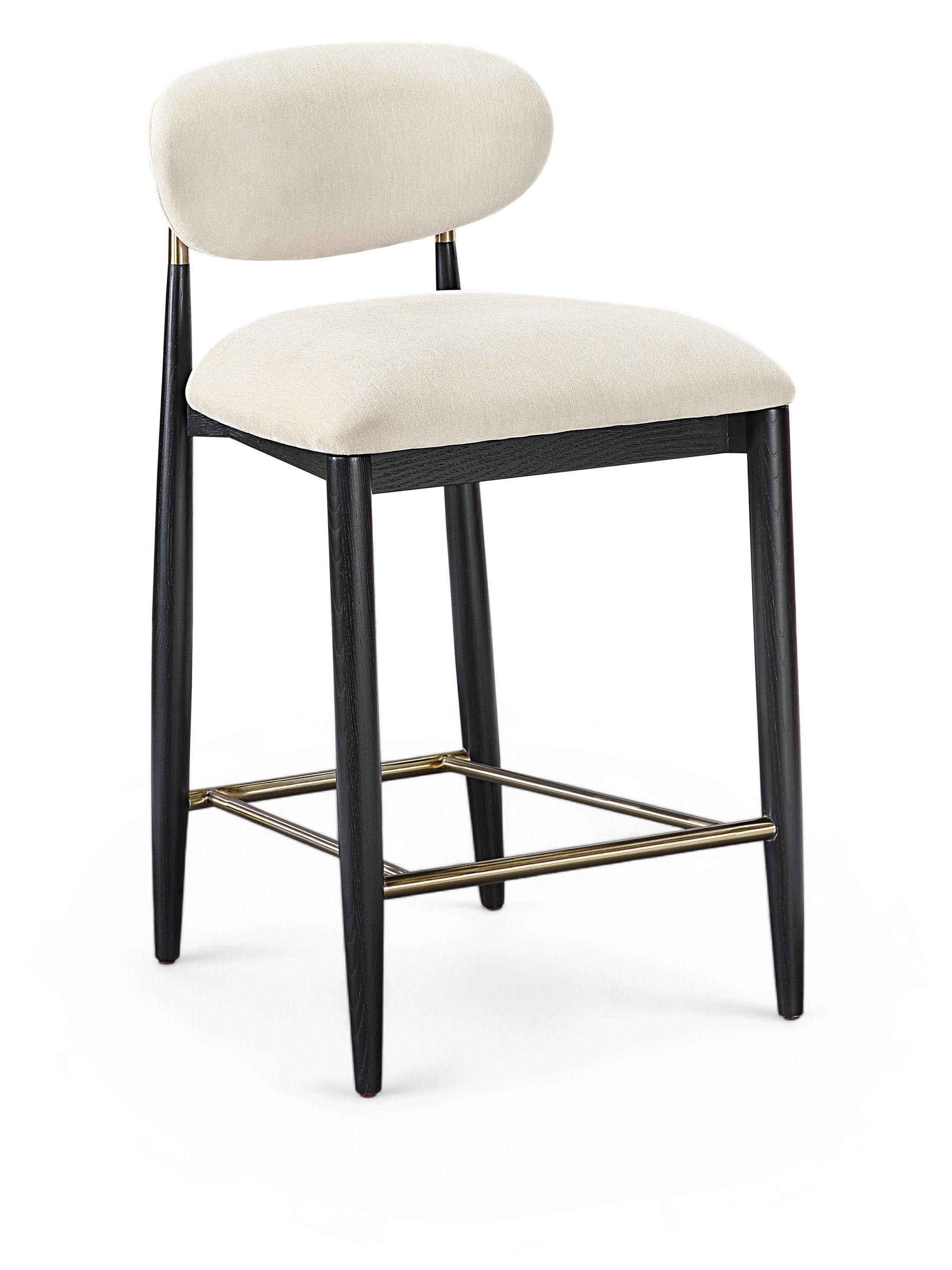 Riccio - Performance Fabric Upholstered Stool - Beige