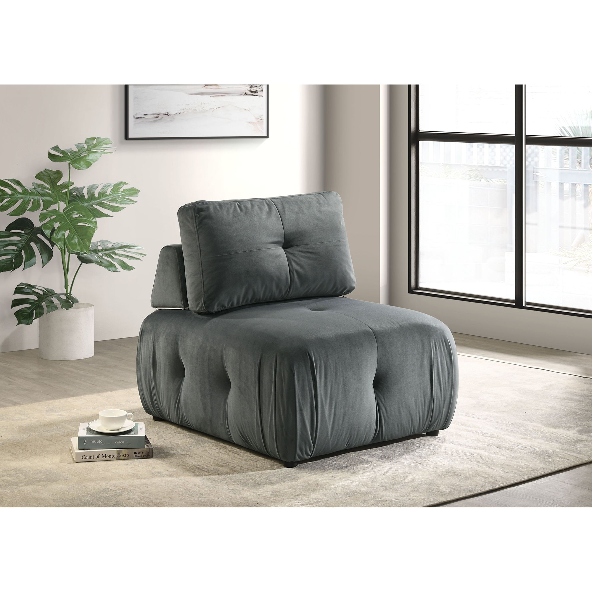 Nahla - Modular Chair - Light Gray