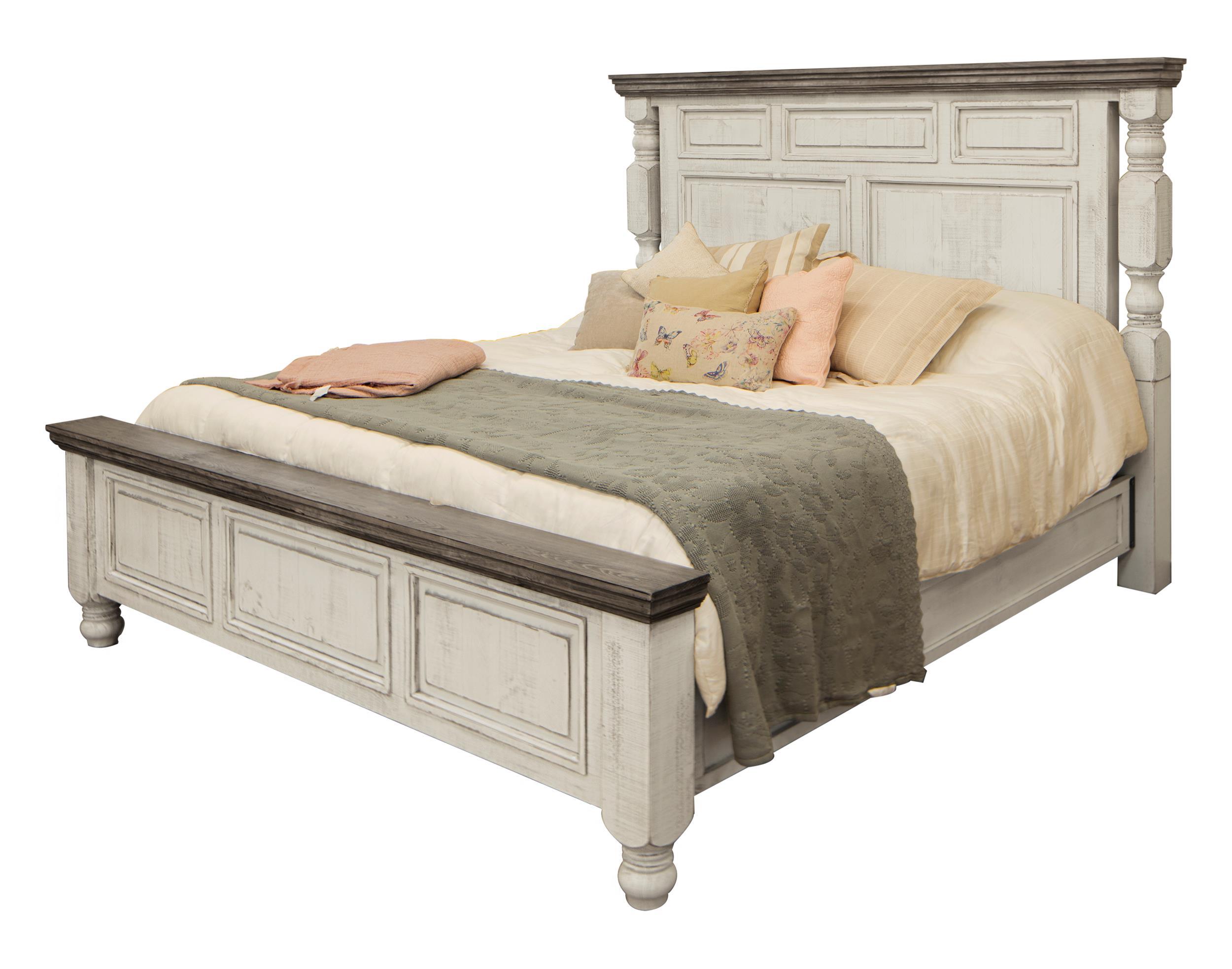 International Furniture Direct Stone - California King Bed - Two Tone