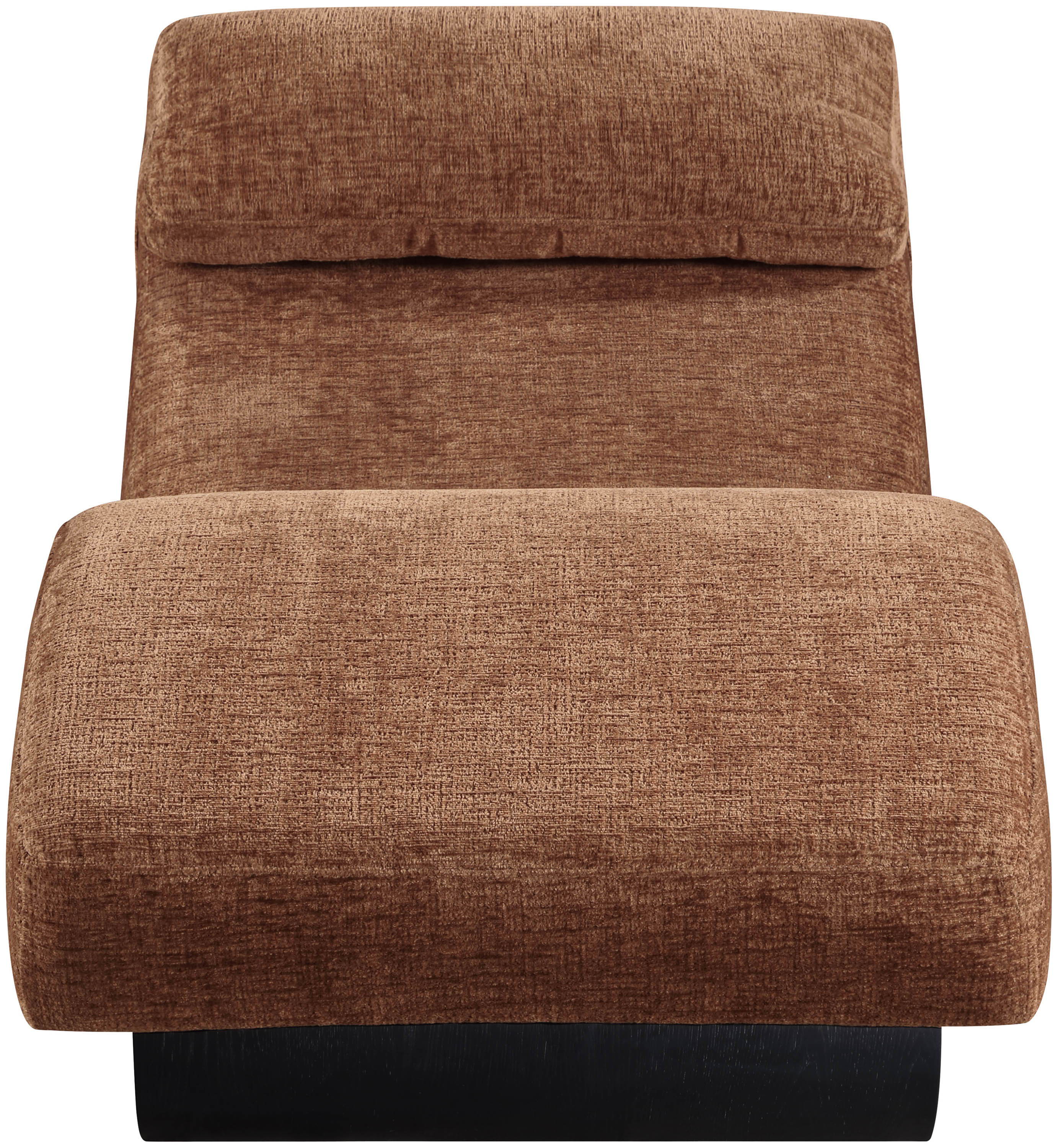 Marcella - Fabric Chaise Lounge - Cognac