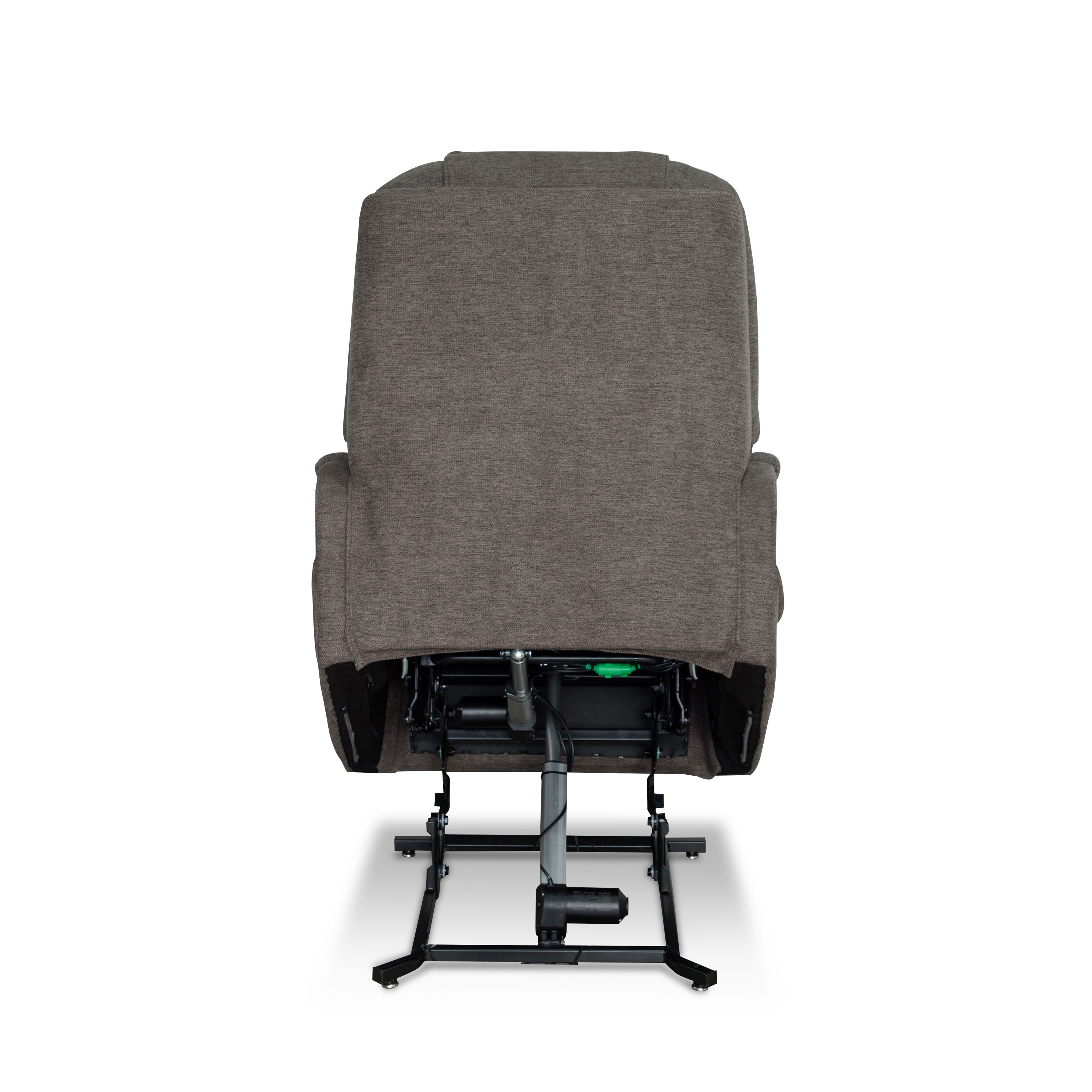 Zecliner Model 3+ Petite - Power Lift Recliner With Power Headrest, Lumbar, Heat & Massage - Dark Gray, dark gray, view 7