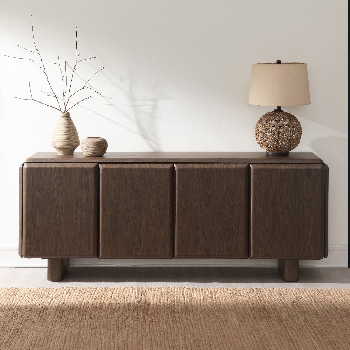 Lanza - Console Table - Dark Walnut, dark brown, view 8