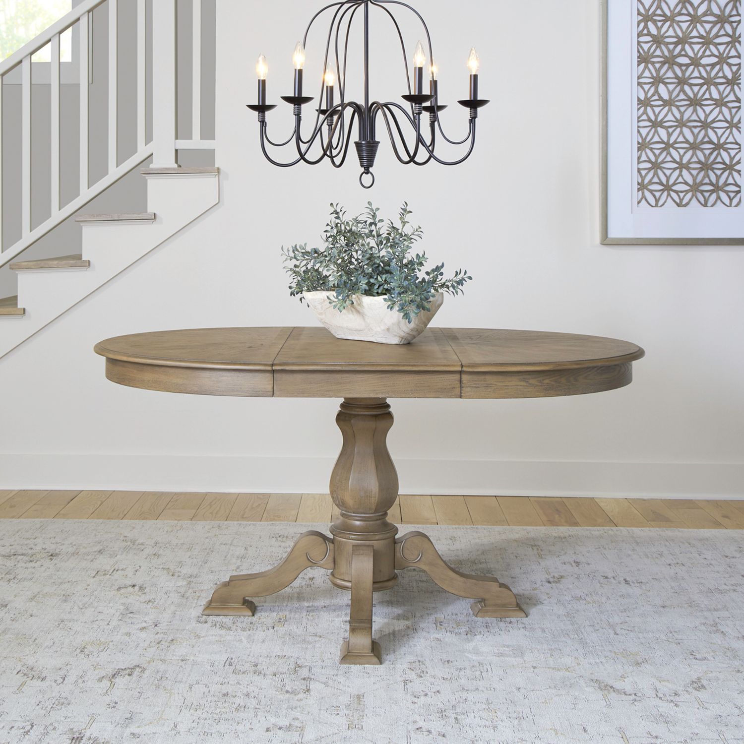 Liberty Furniture Magnolia Manor - Pedestal Table - Brown