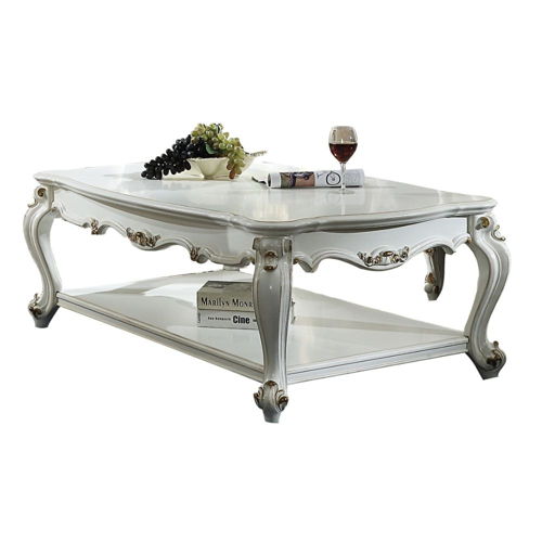 Picardy II - Coffee Table - Antique Pearl, white