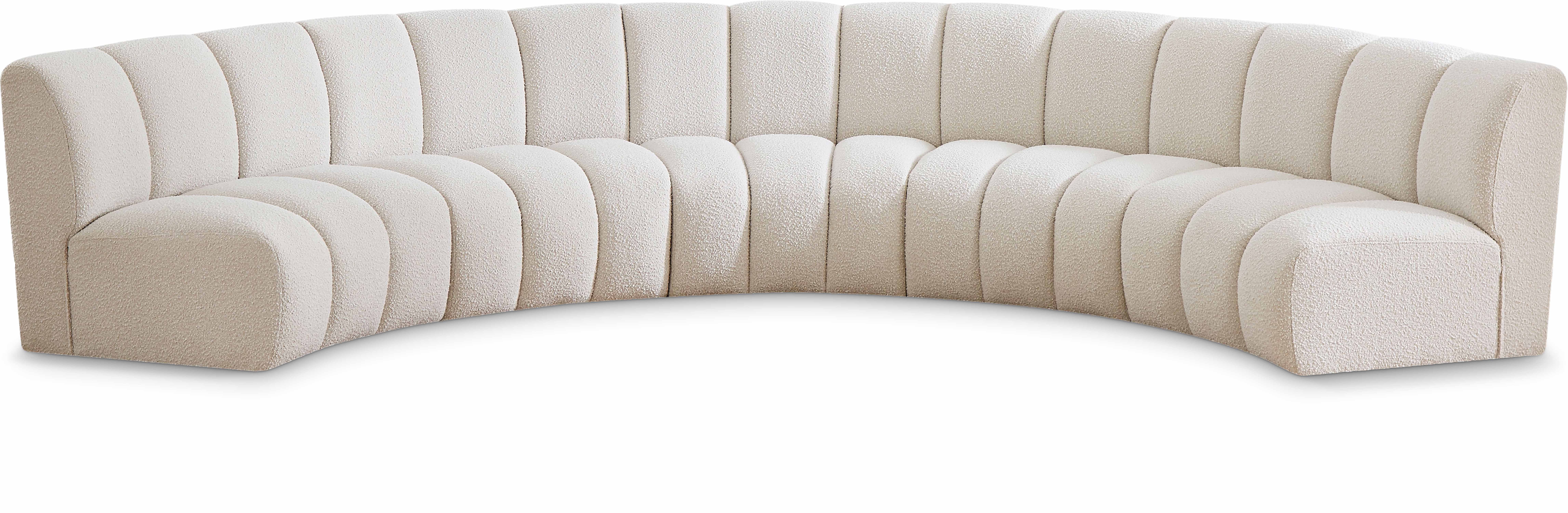 Infinity - 5 Piece Modular Sectional - Cream