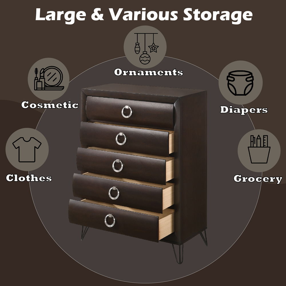 Tablita - Chest - Dark Merlot, dark brown, view 3