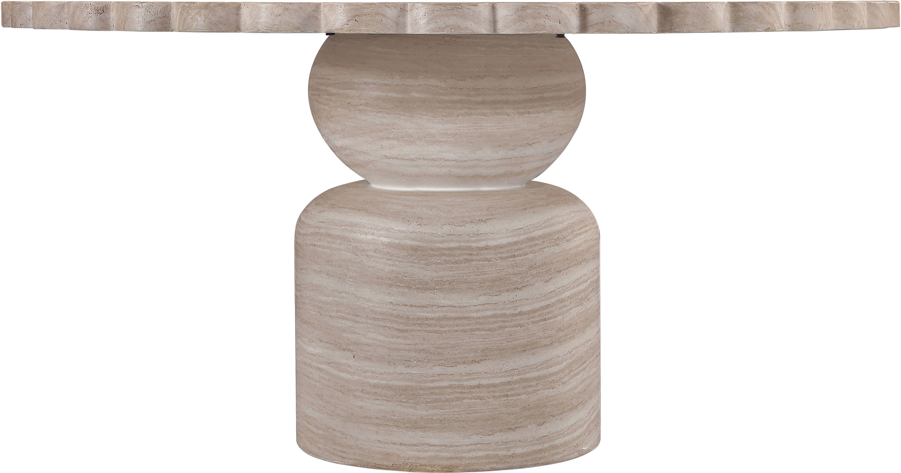 Petalia - 60'' Indoor/Outdoor Dining Table - Travertine