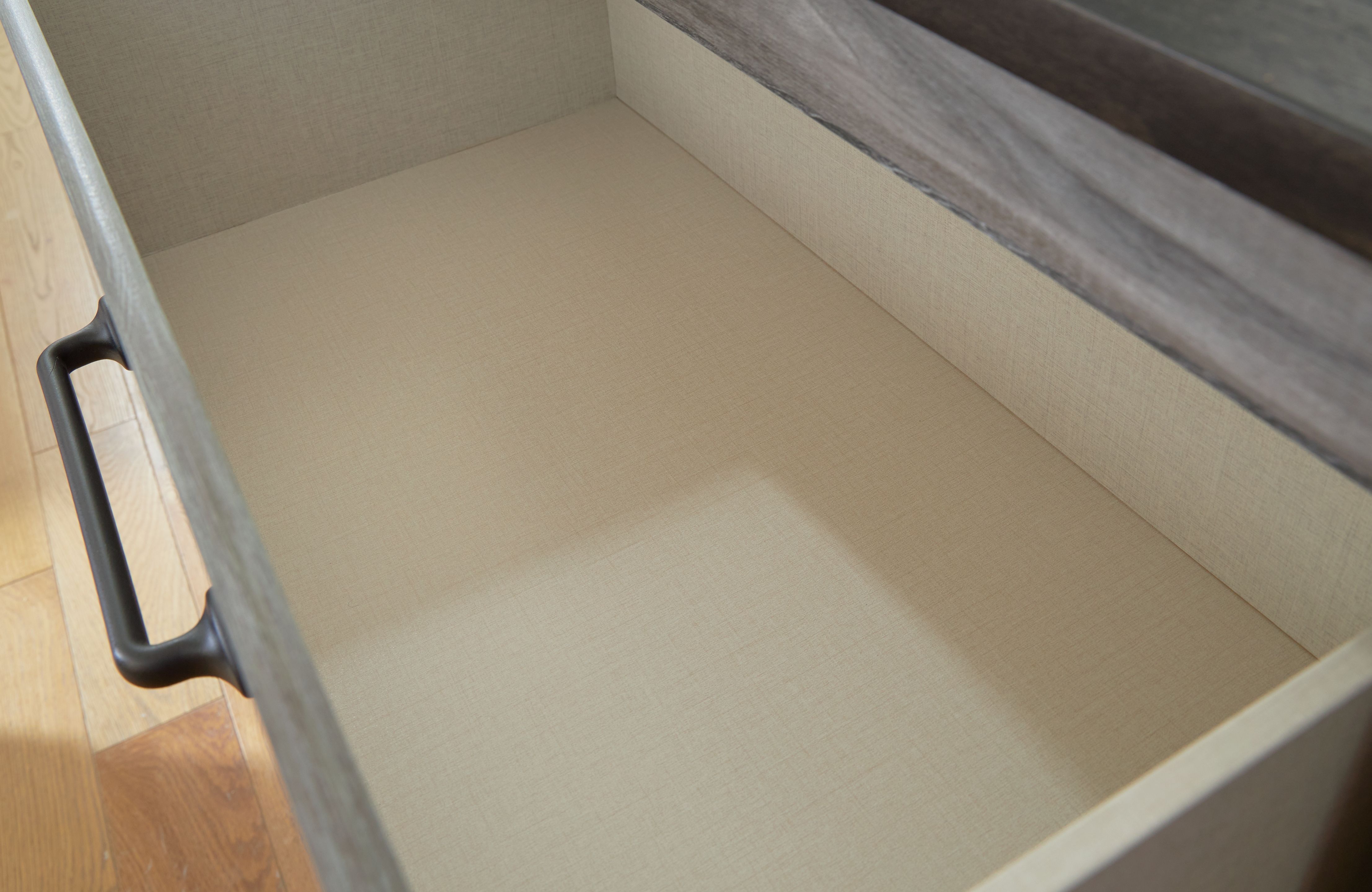 Bronyan - Dresser And Mirror - Dark Gray
