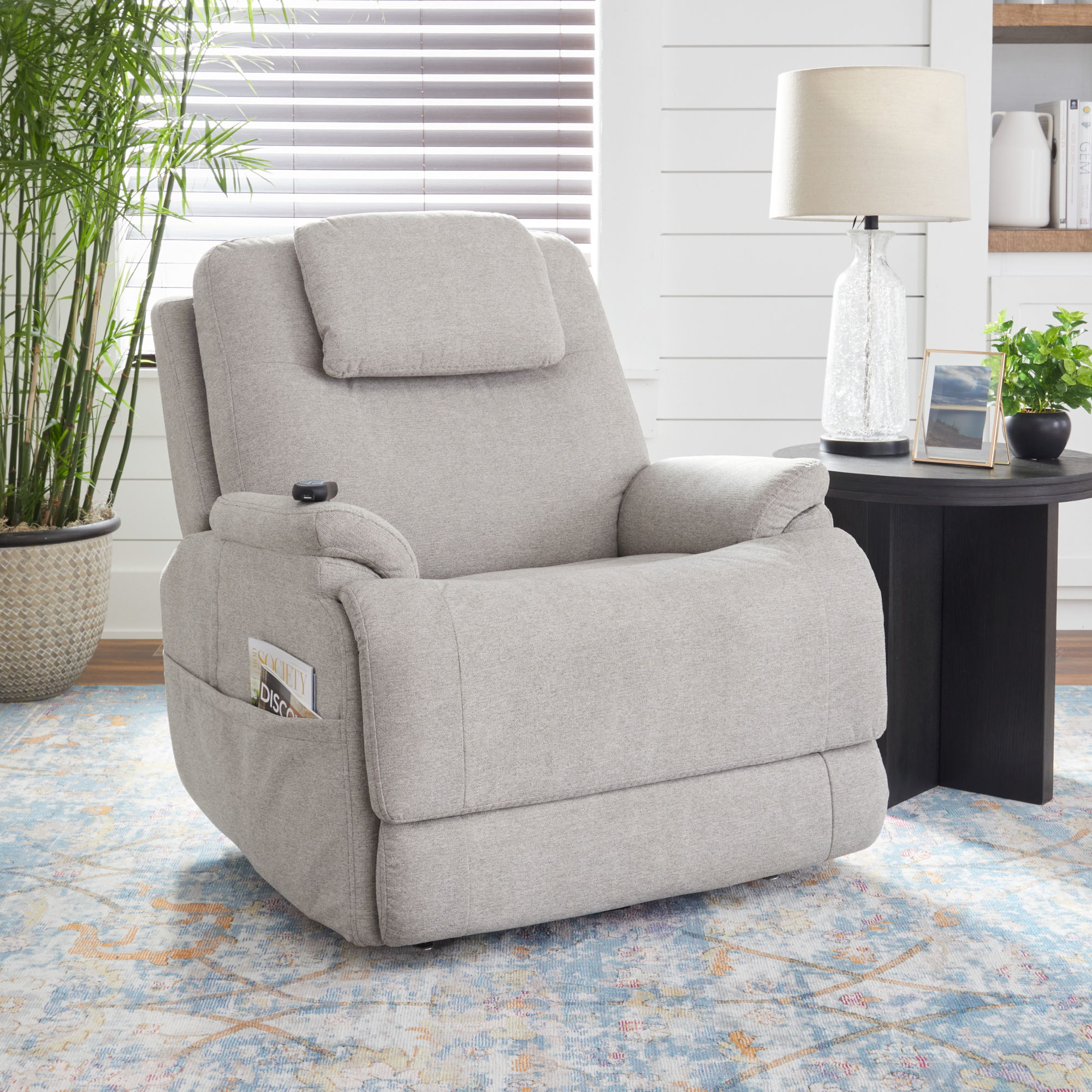 Zecliner Model 2 Petite - Power Sleep Chair - Dove, light gray, view 7