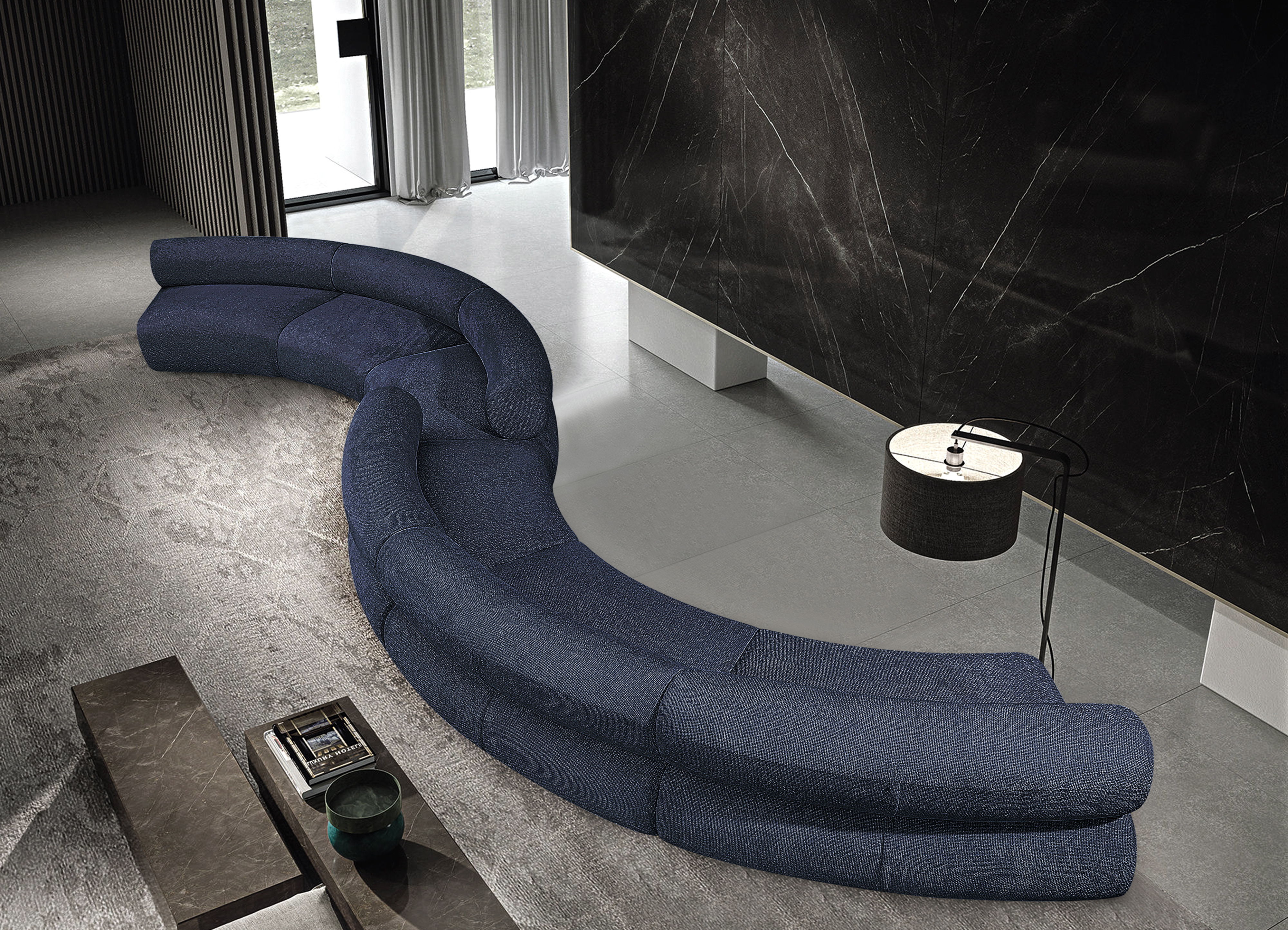 Bale - 6 Piece Modular Sofa - Navy