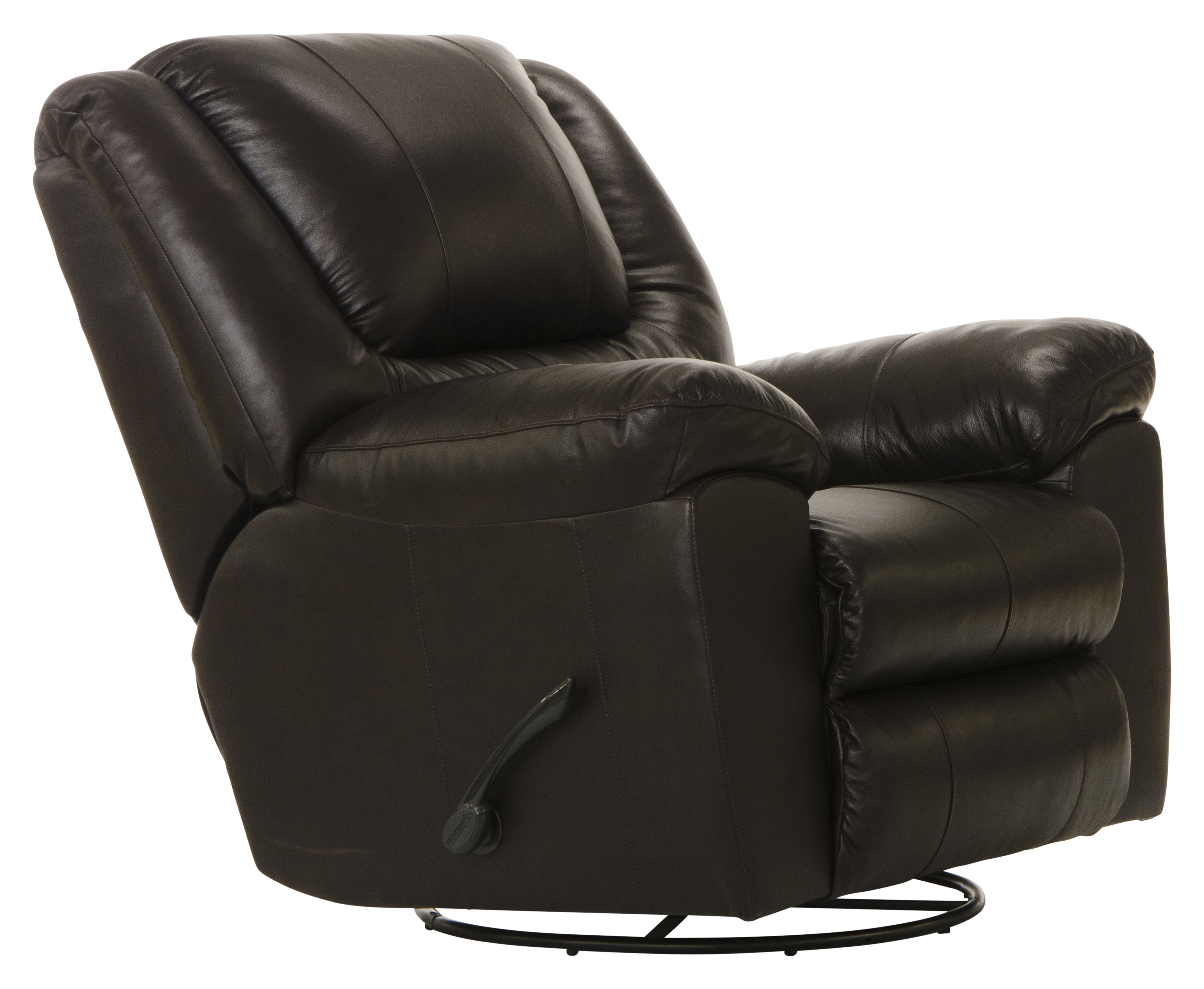 Transformer II - Chaise Swivel Glider Recliner - Chocolate Top Grain Italian Leather Match