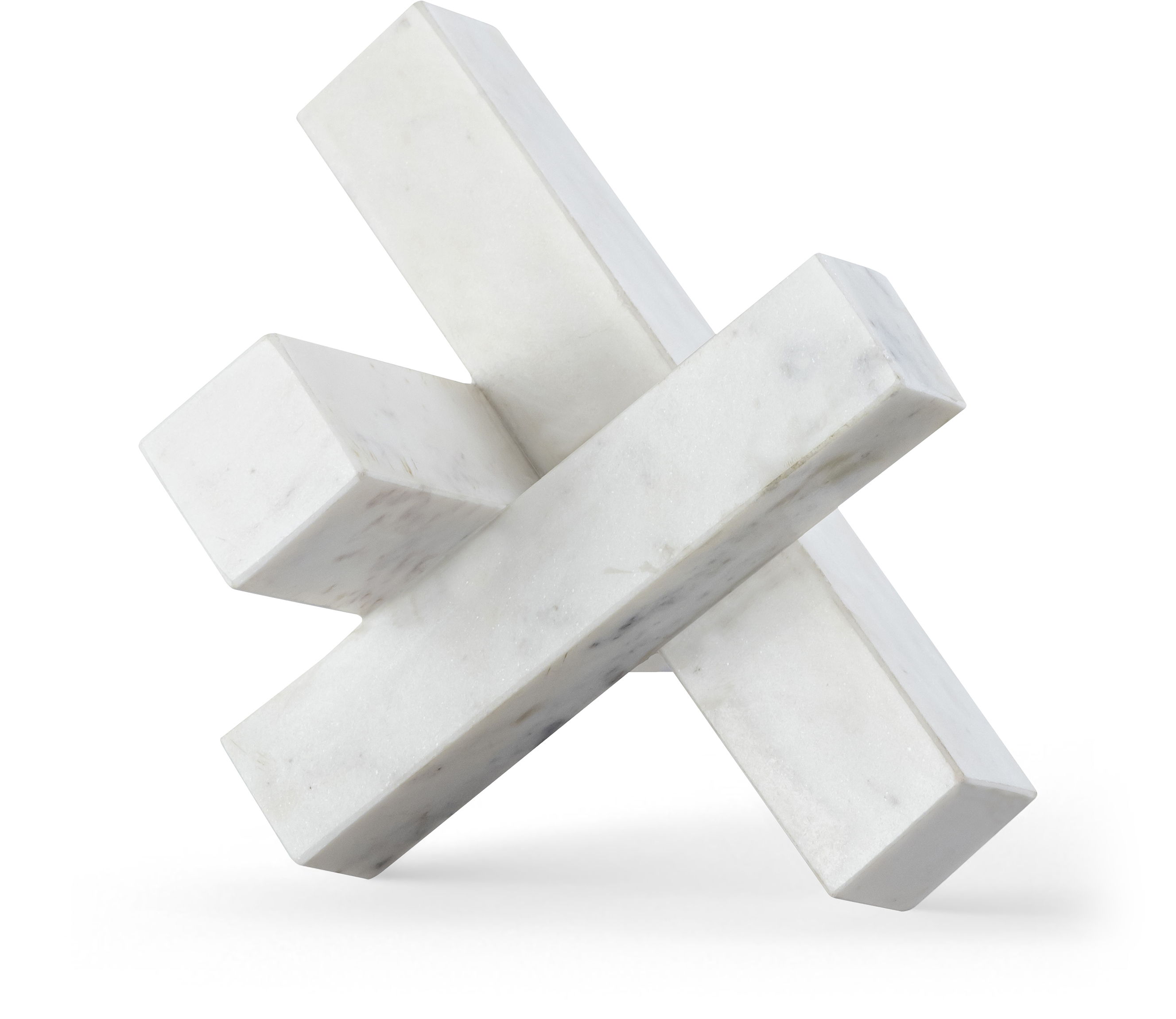 Stix - Marble Decorative Object - White
