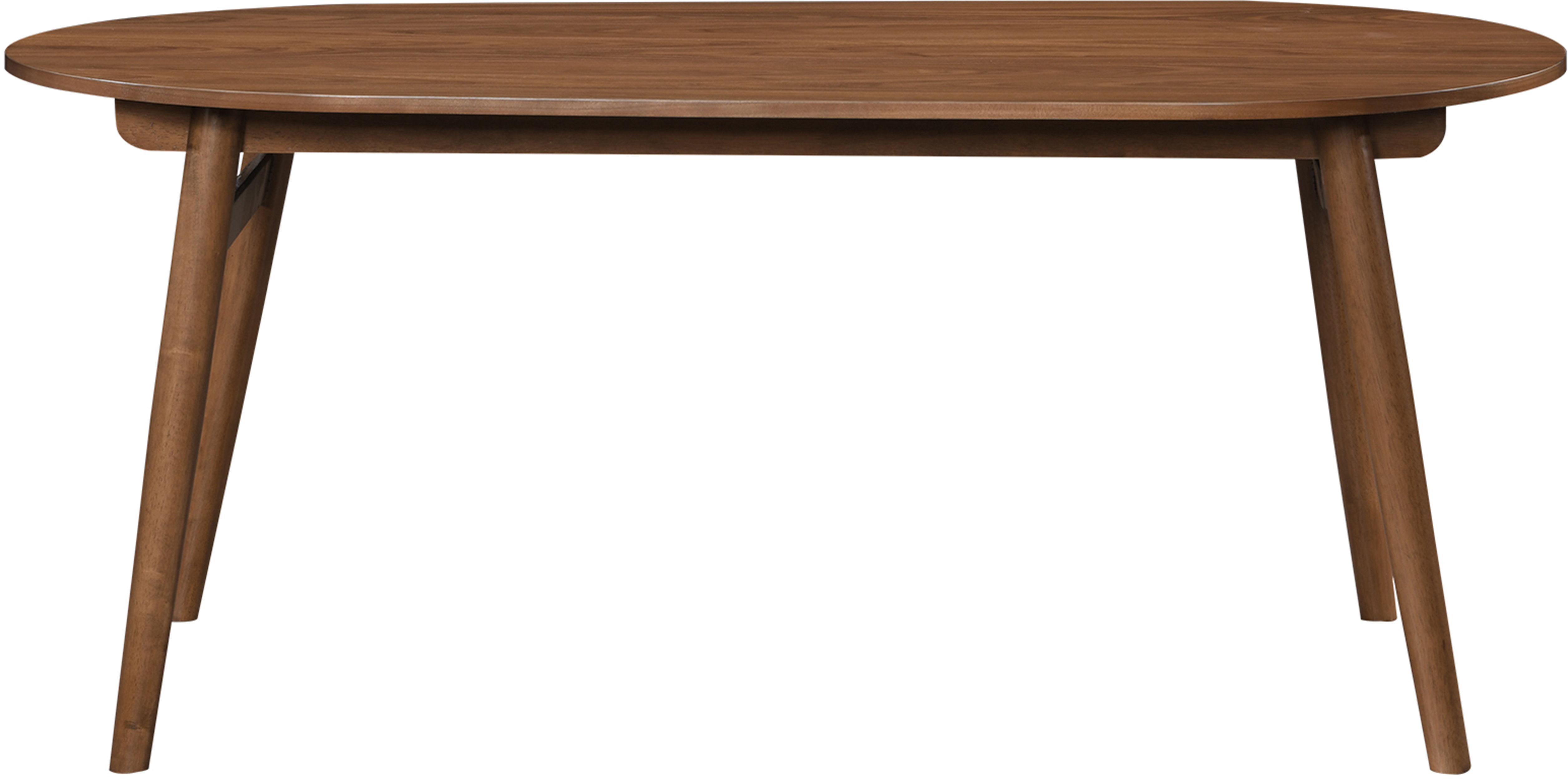 Leesa - 71" Solid Wood And Walnut Veneer Dining Table - Brown