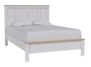 Kerisden - Full Panel Complete Bed Frame - White / Brown