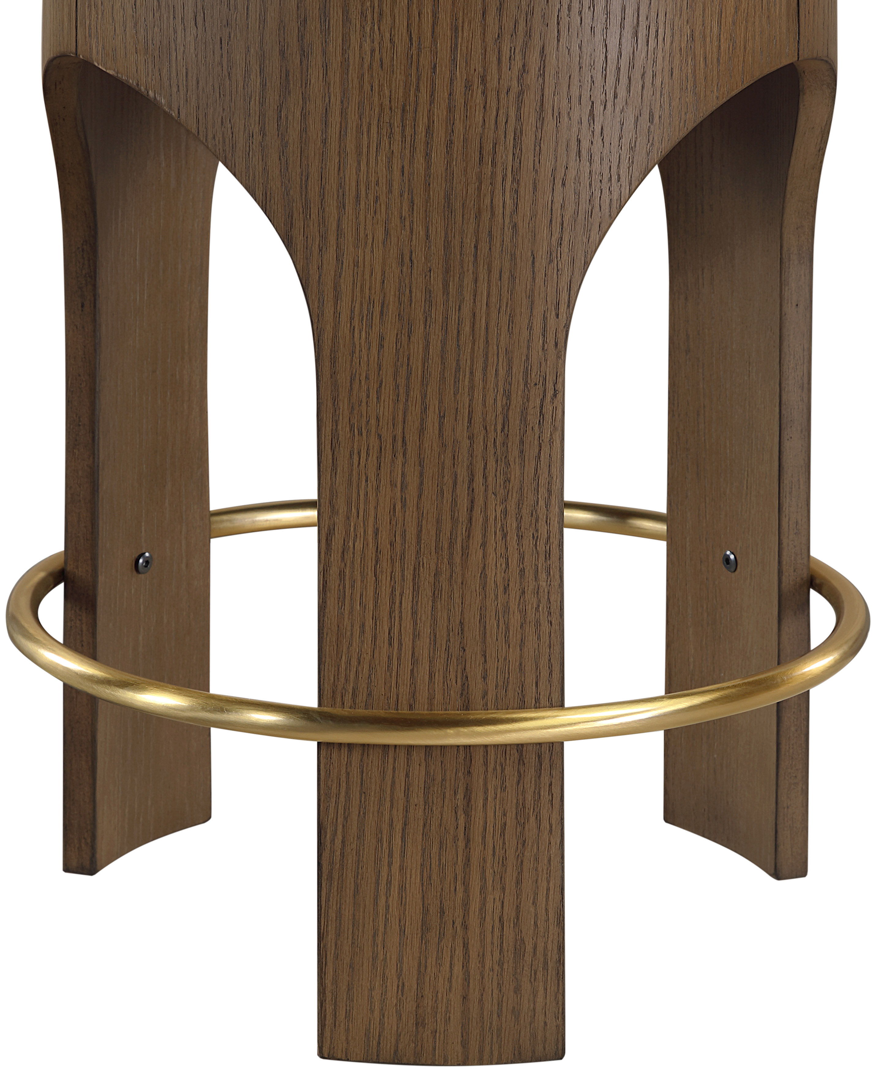 Bocceli - Velvet Upholstered Counter Stool - Taupe