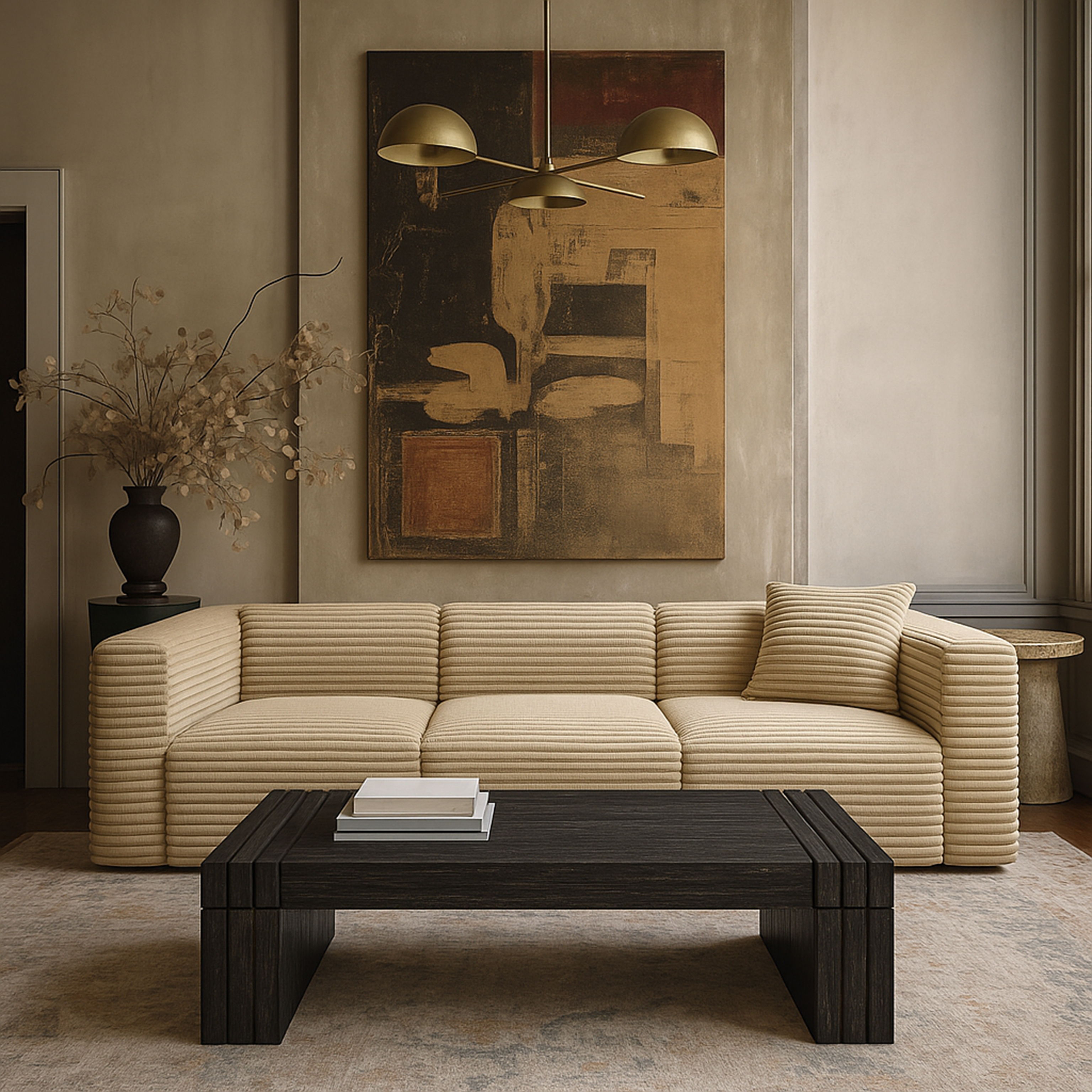 Stanton - Oak Veneer And Solid Wood Coffee Table - Black