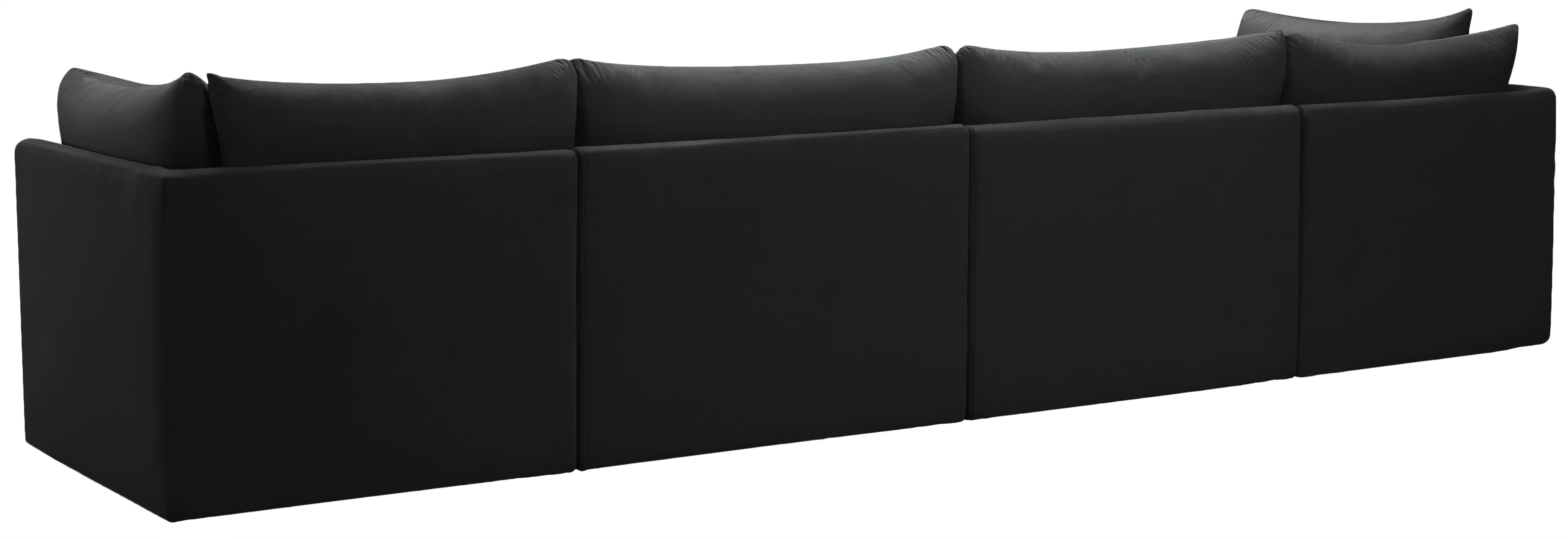 Jacob - Modular 4 Piece Sofa - Black