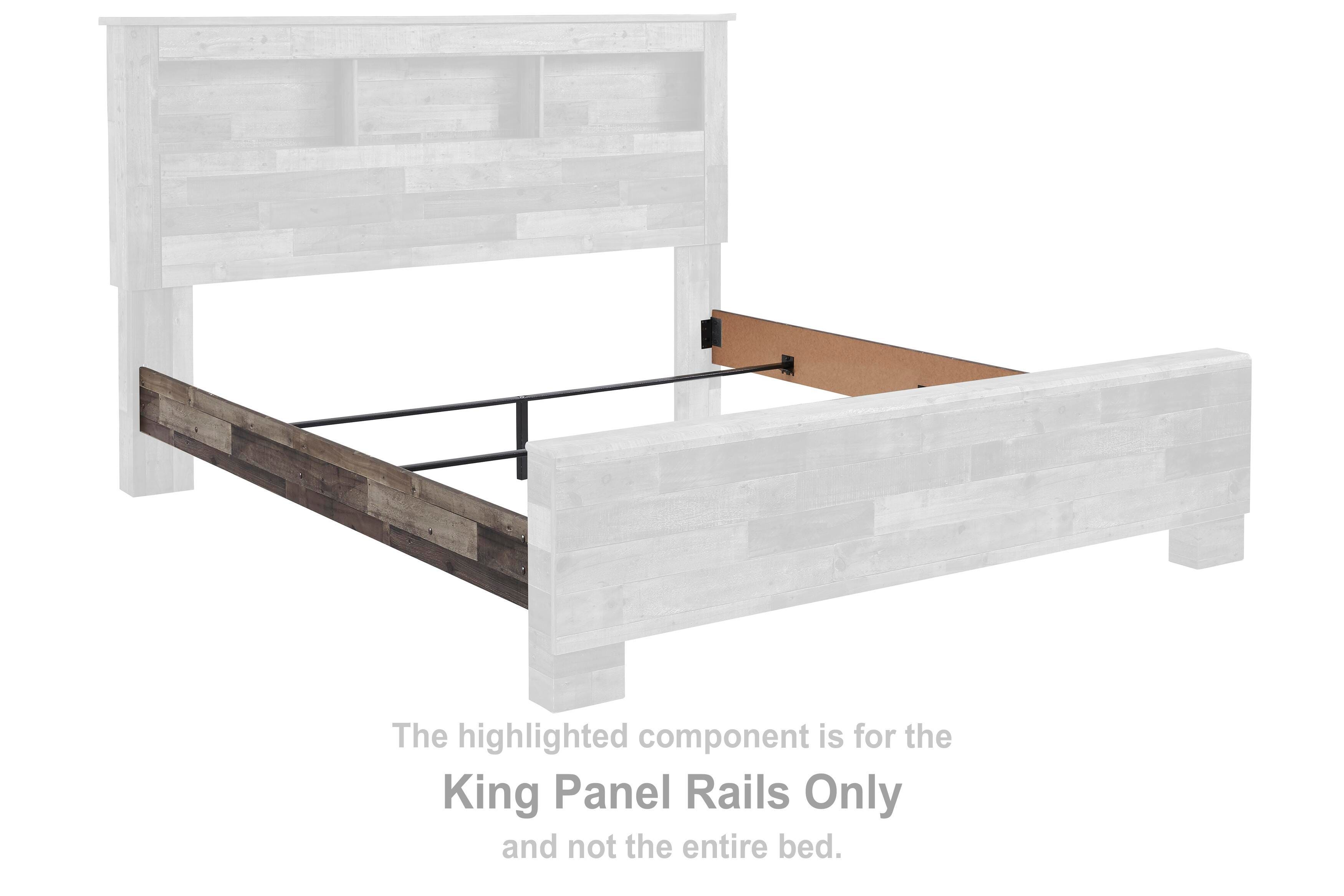 Derekson – King Panel Rails – Multi Gray