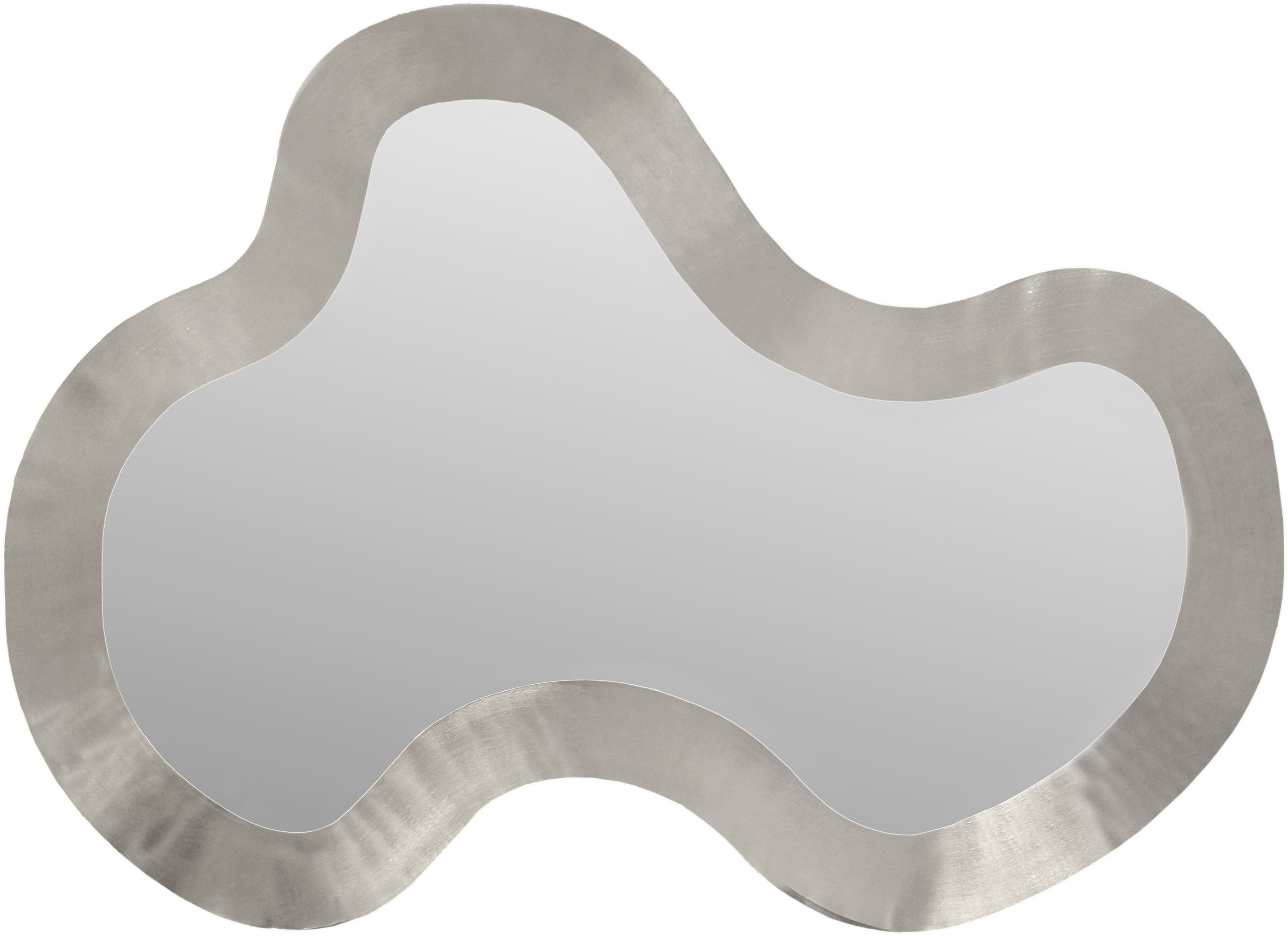 Oblique - 38" Mirror - Silver
