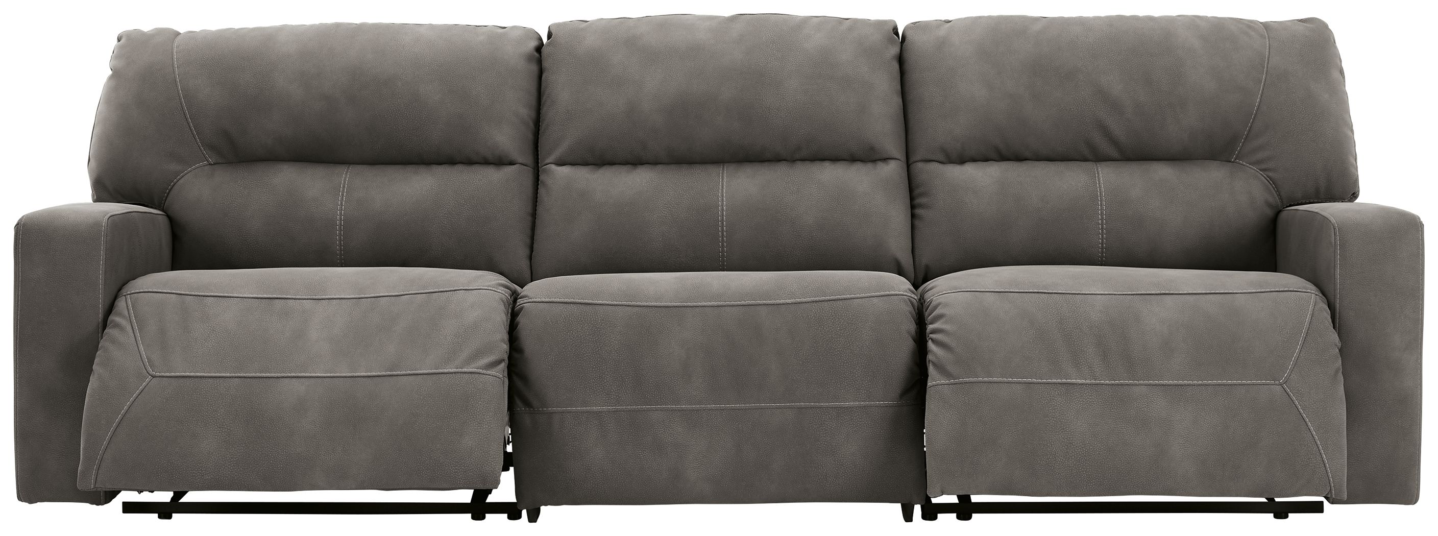 Nextgen Durapella Slate Power Recliner With Armless Chair 3 Pc Sectional New Lots