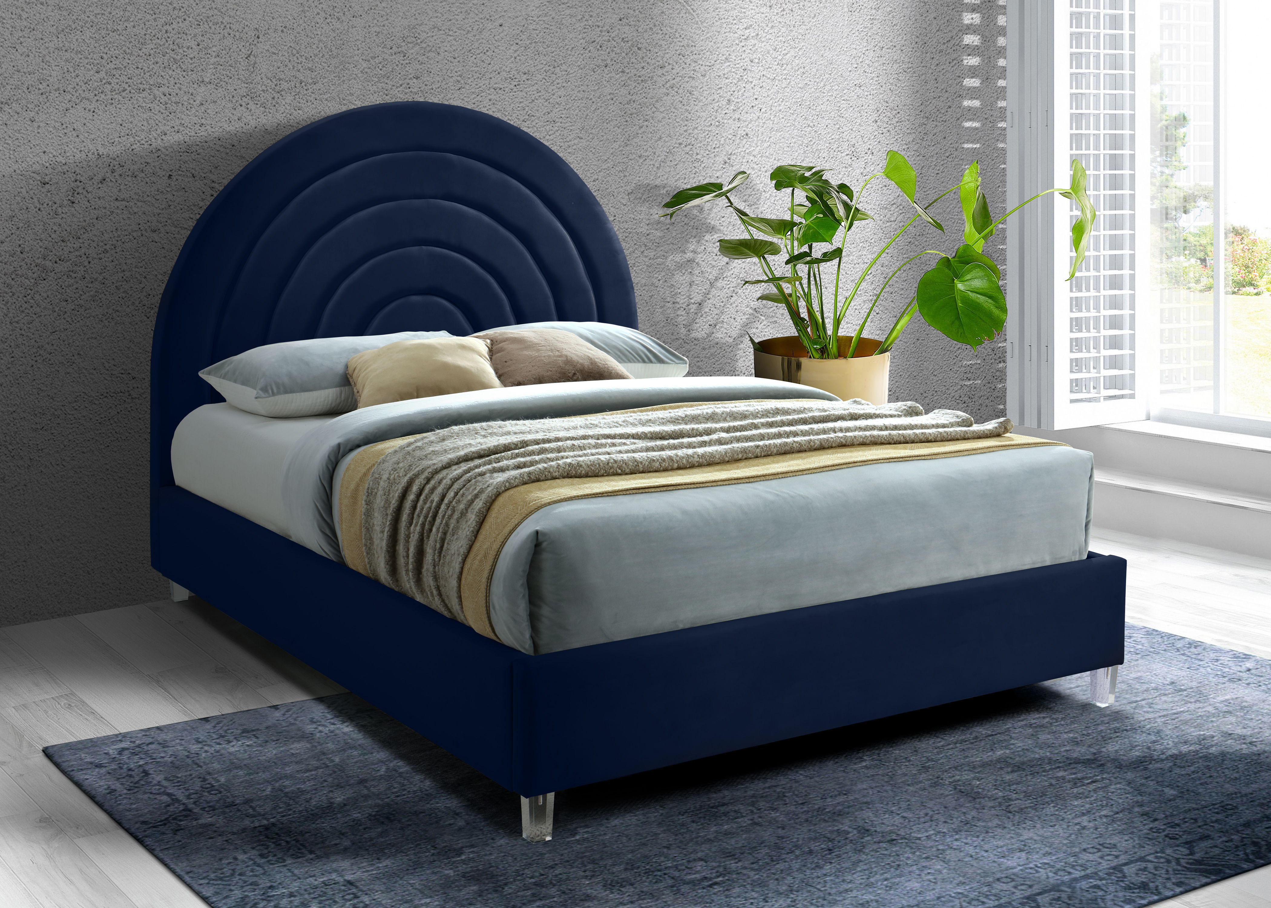 Rainbow - Full Bed - Navy