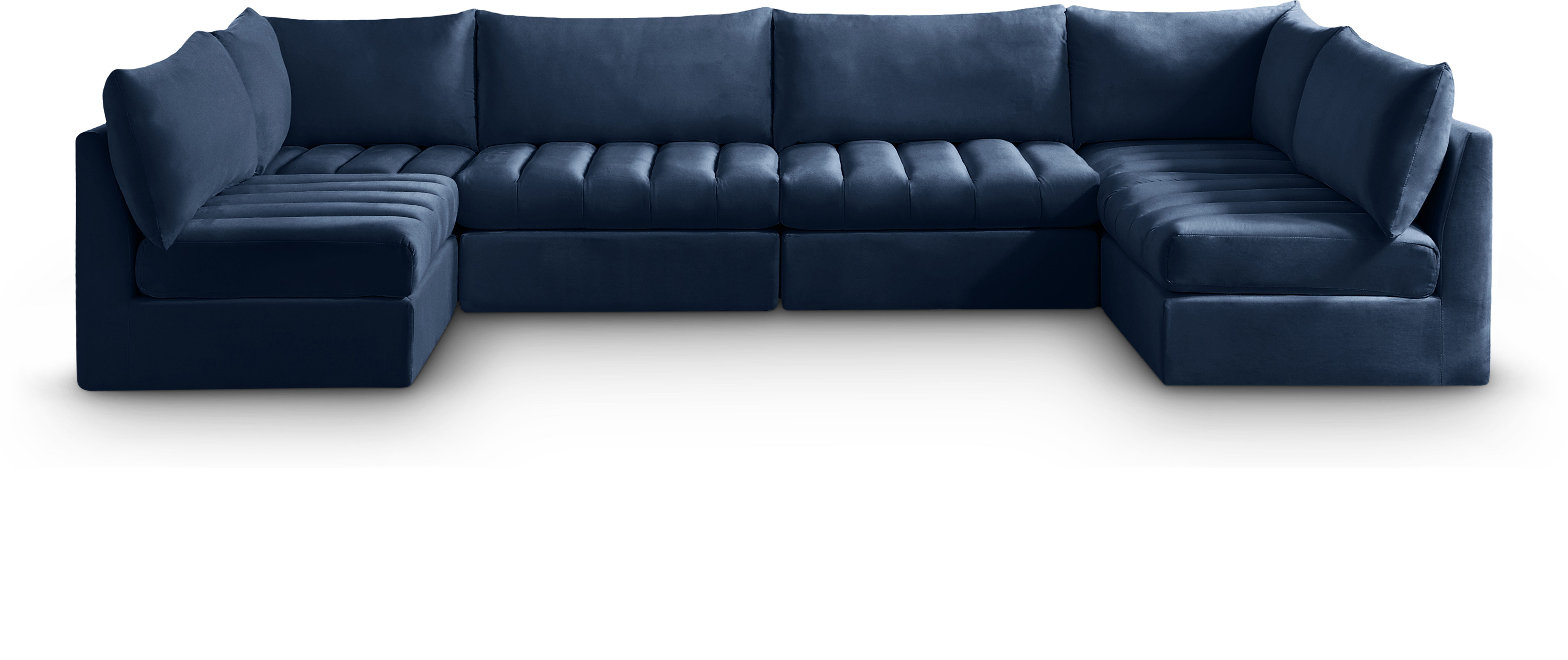 Jacob - Modular U-Shaped Sectional 6 Piece - Navy