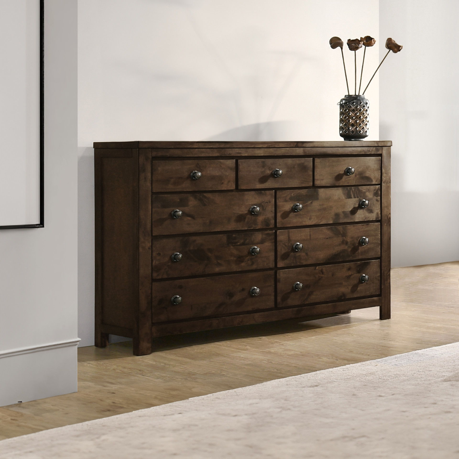 Blue Ridge - Dresser - Rustic Gray, dark brown, view 6