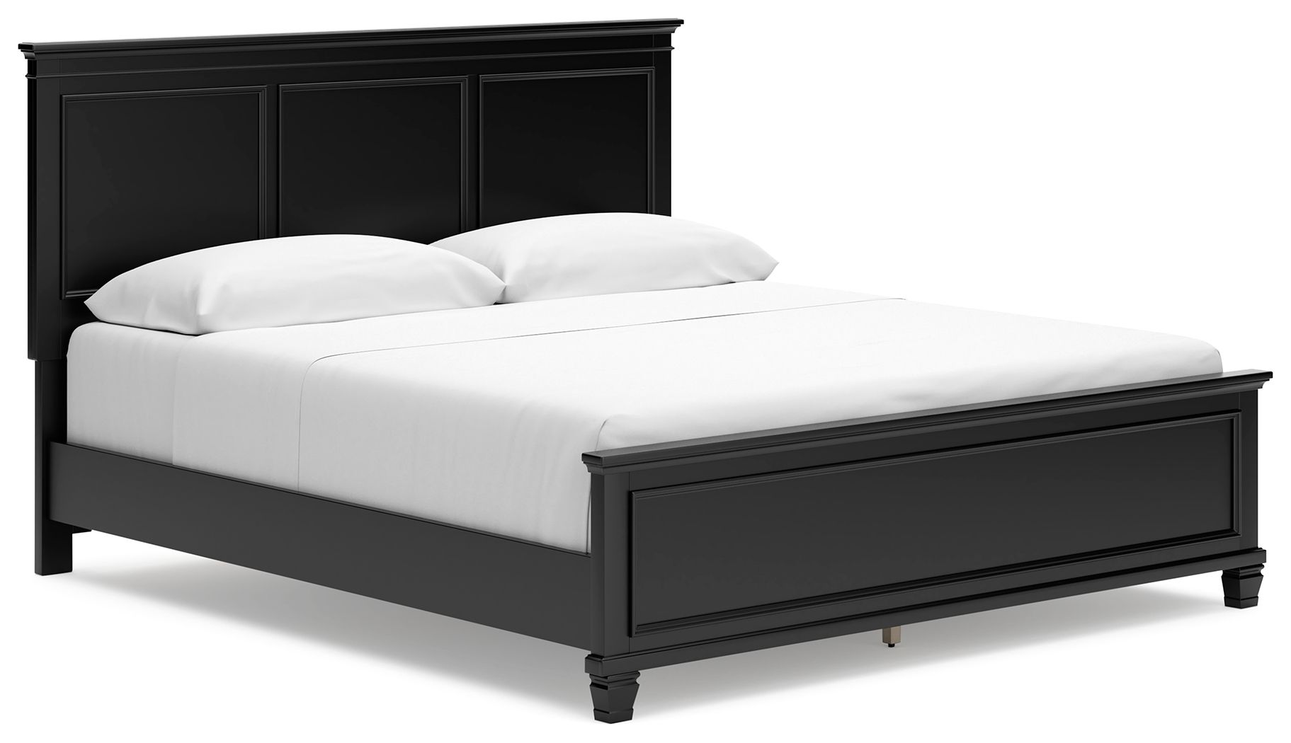 Ashley Furniture Lanolee - 6 Pc. - Dresser, Mirror, Chest, California King Panel Bed - Black - Image 6