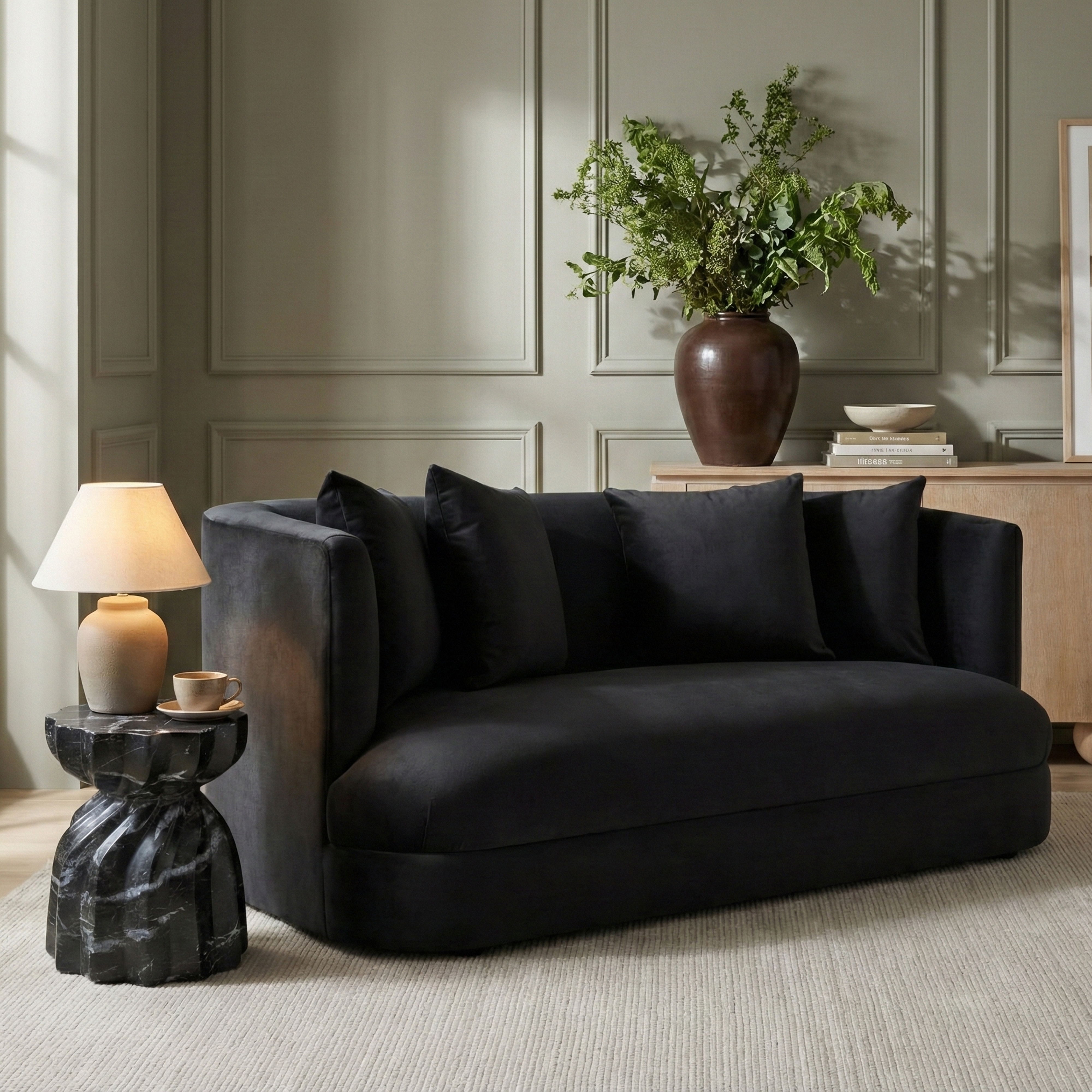 Alder - Loveseat - Black