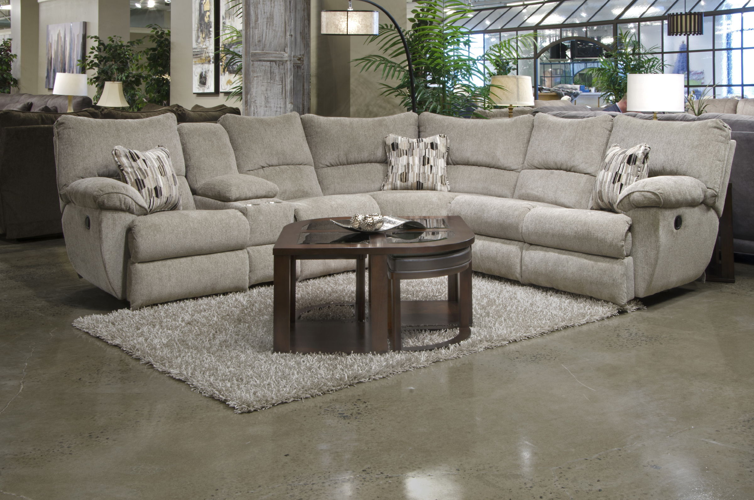 Elliott Sectional - Lay Flat Reclining LSF - Pewter