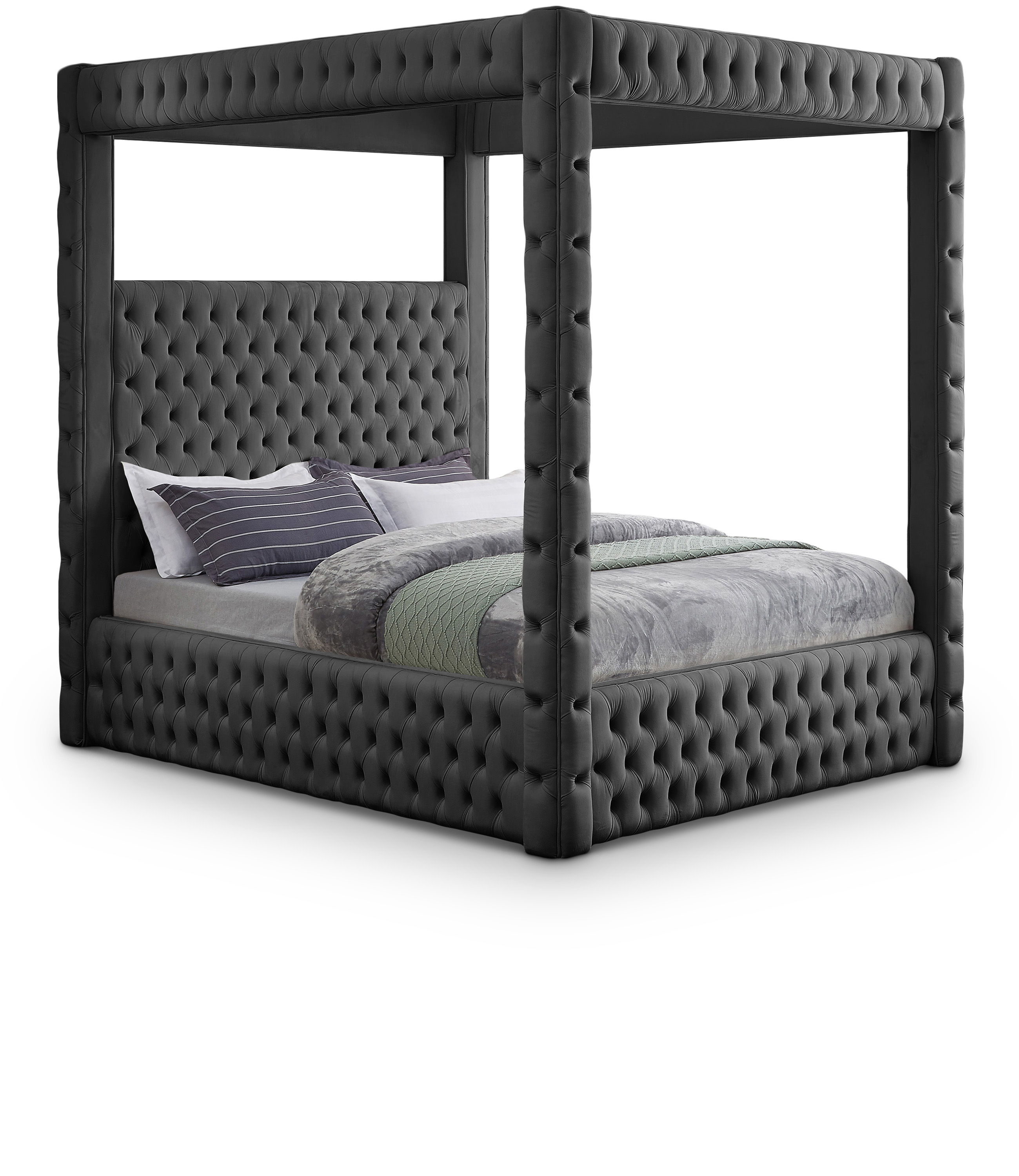 Royal - Queen Bed - Gray