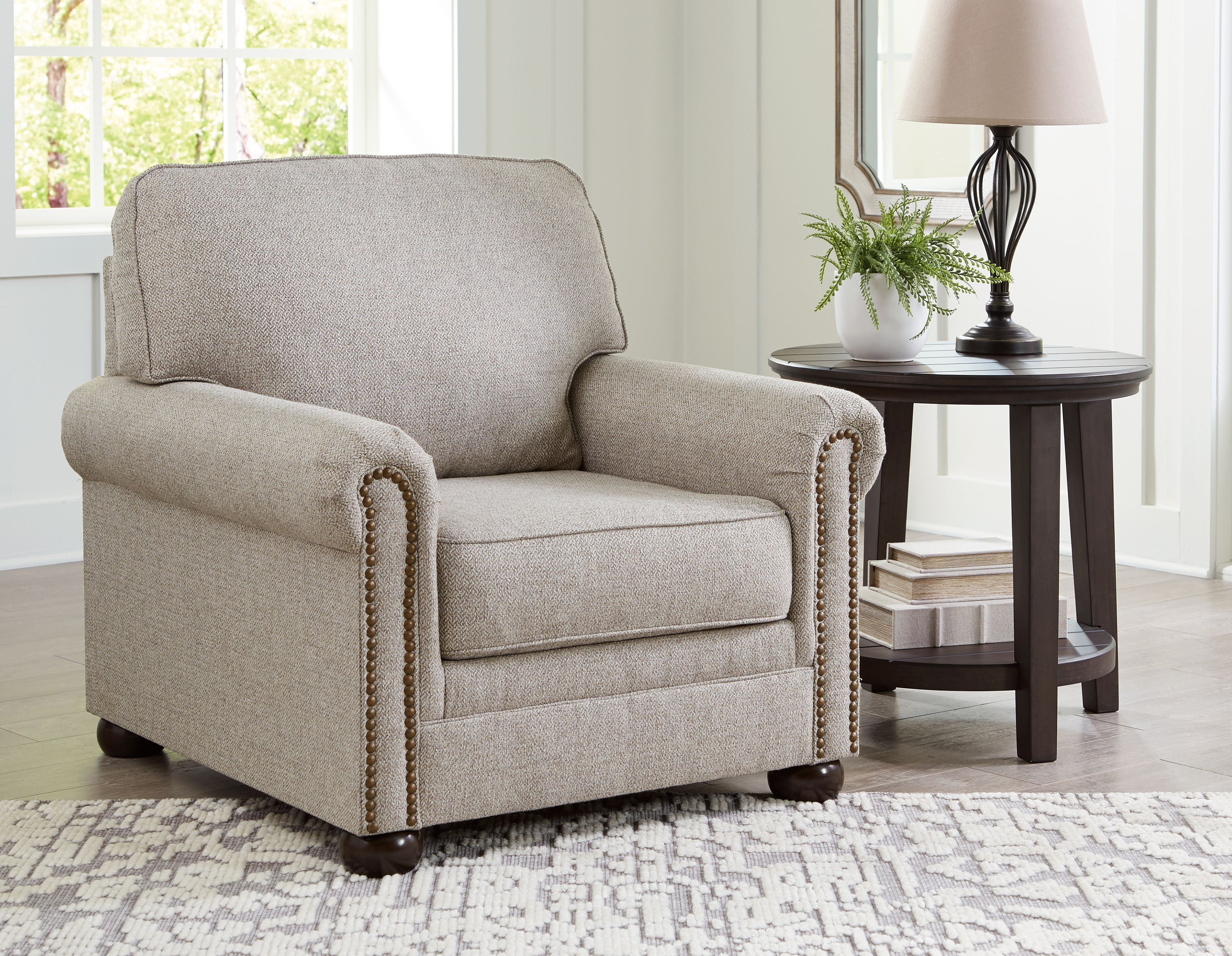 Gaelon - 4 Pc. - Sofa, Loveseat, Chair, Ottoman - Dune