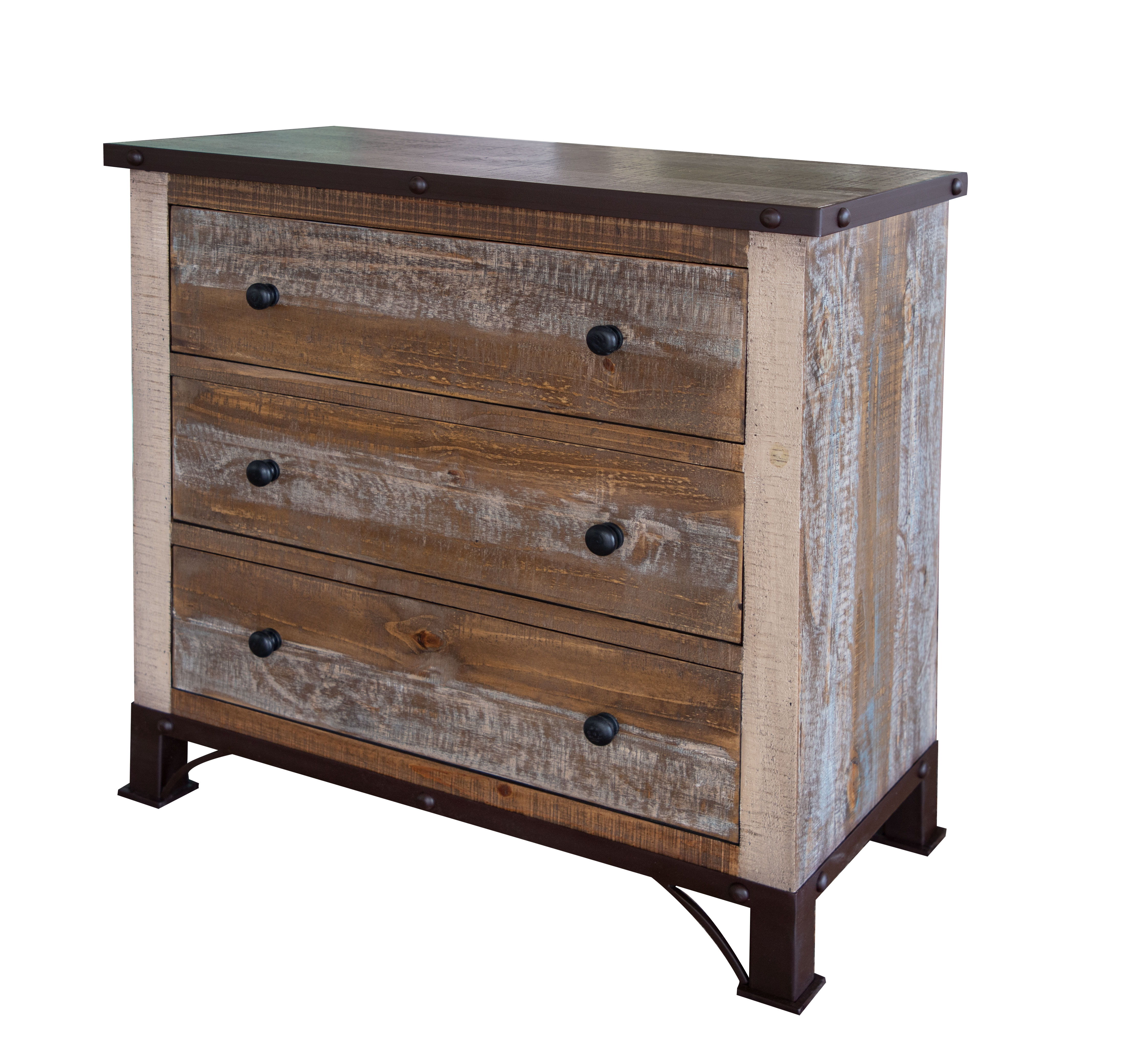 International Furniture Direct Antique - Multicolor Chest - Light Brown
