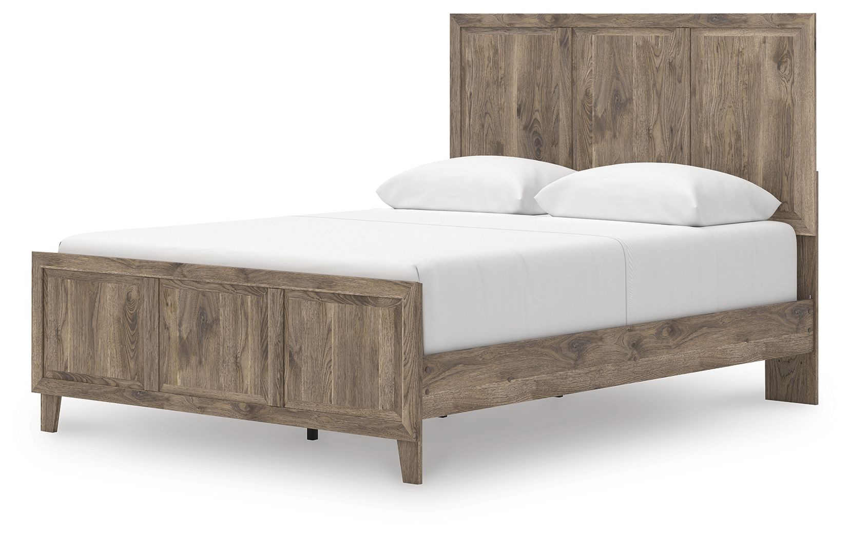 Ashley Furniture Rusticott - Queen Panel Bed - Brown - Image 4