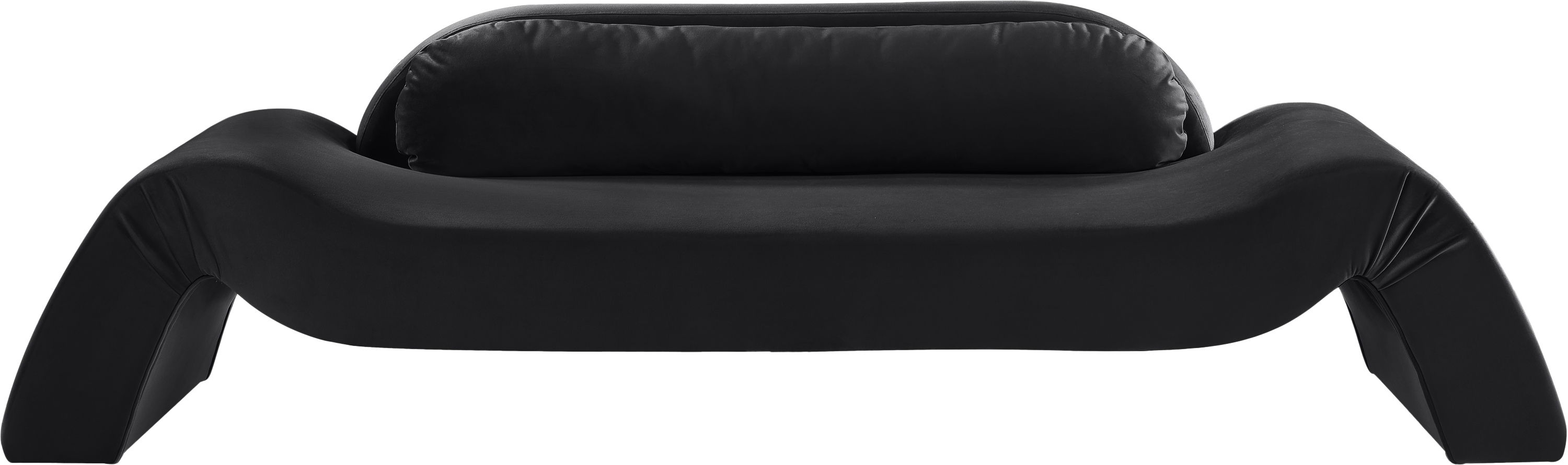 Austin - Velvet Sofa - Black