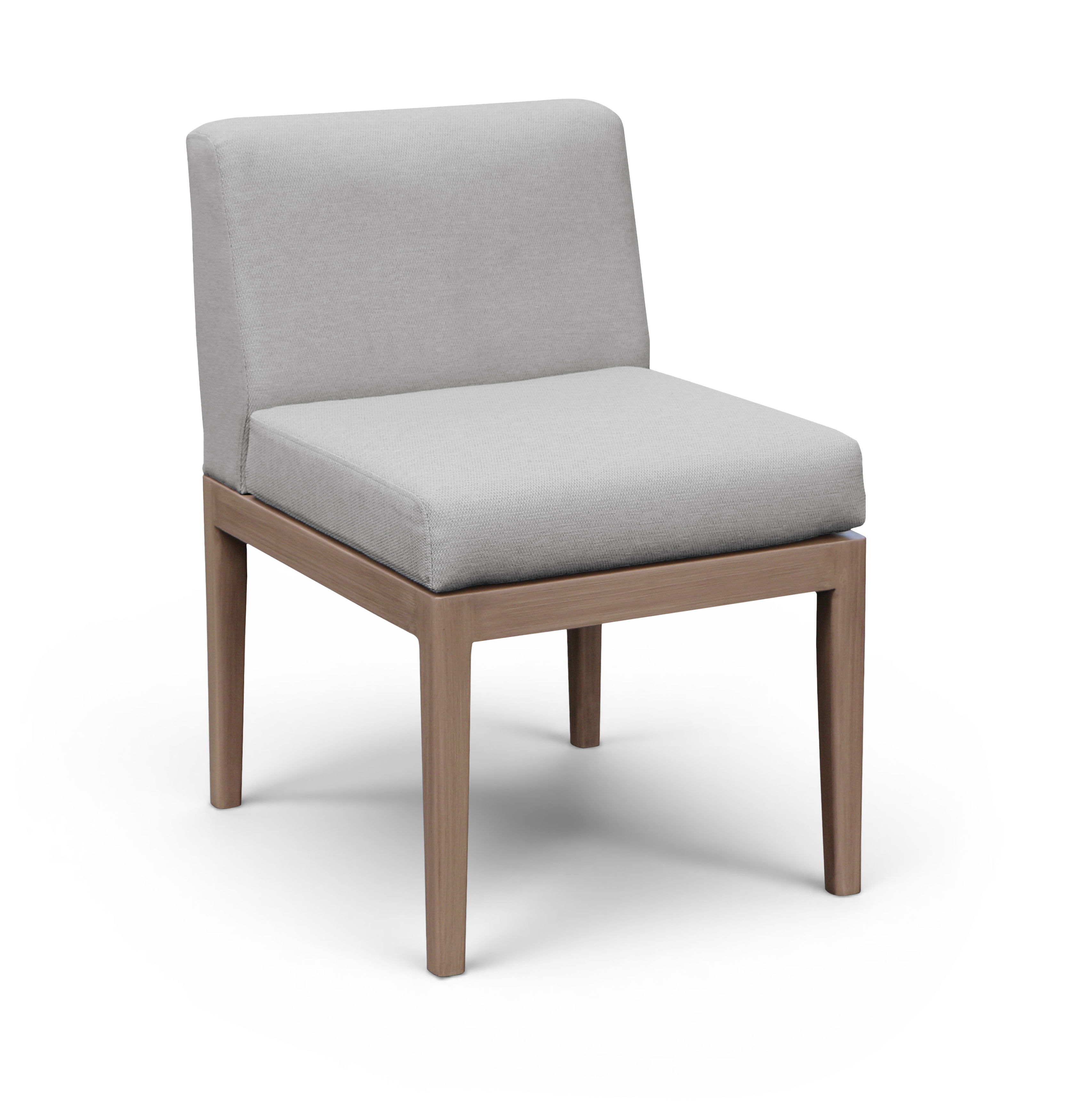 Solace - Olefin Performance Fabric Outdoor Patio Dining Side Chair - Gray